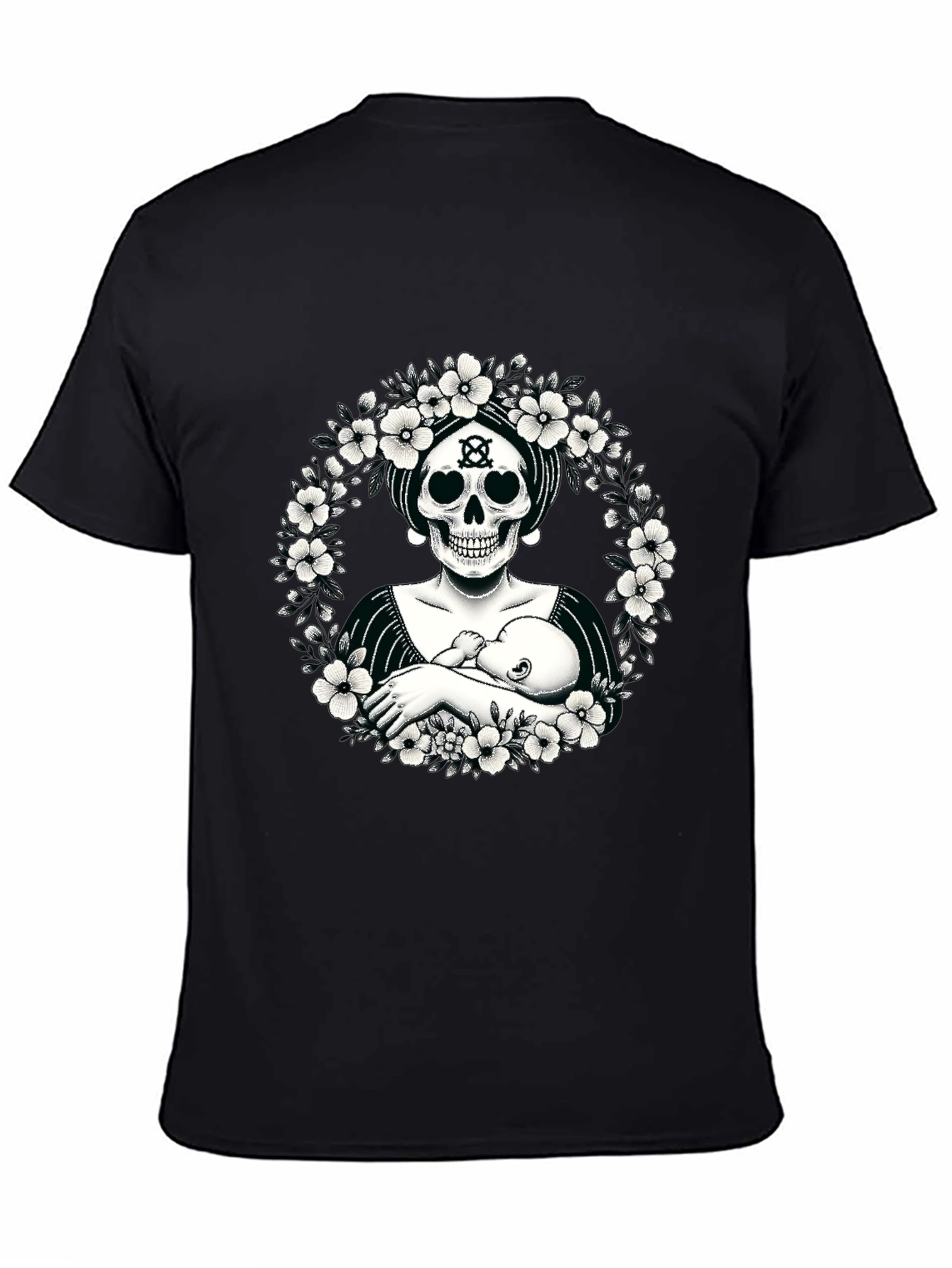 Skull Mother & Child Graphic Tee