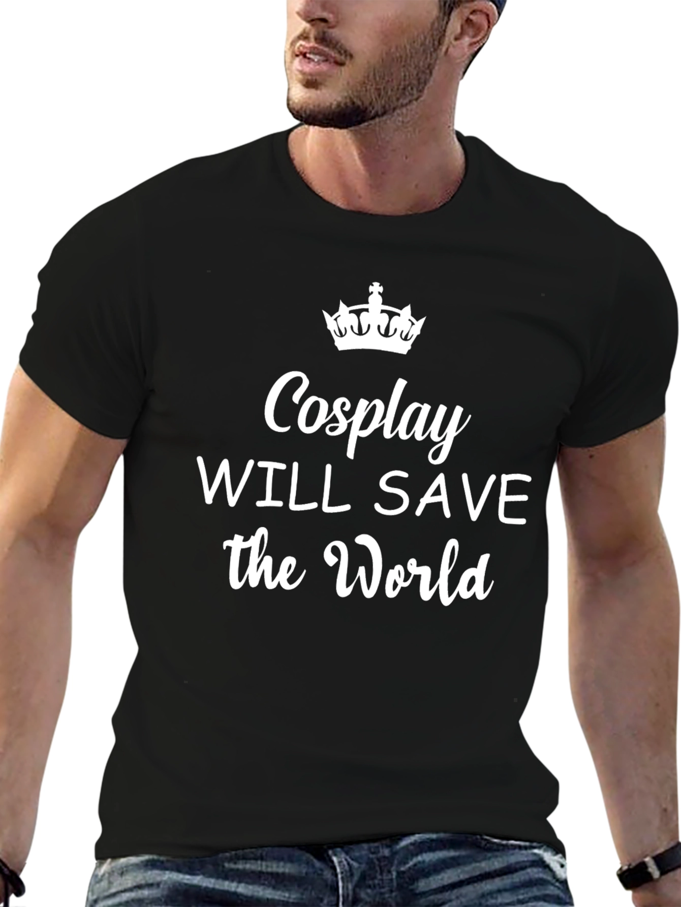 Cosplay Will Save the World Black T-Shirt