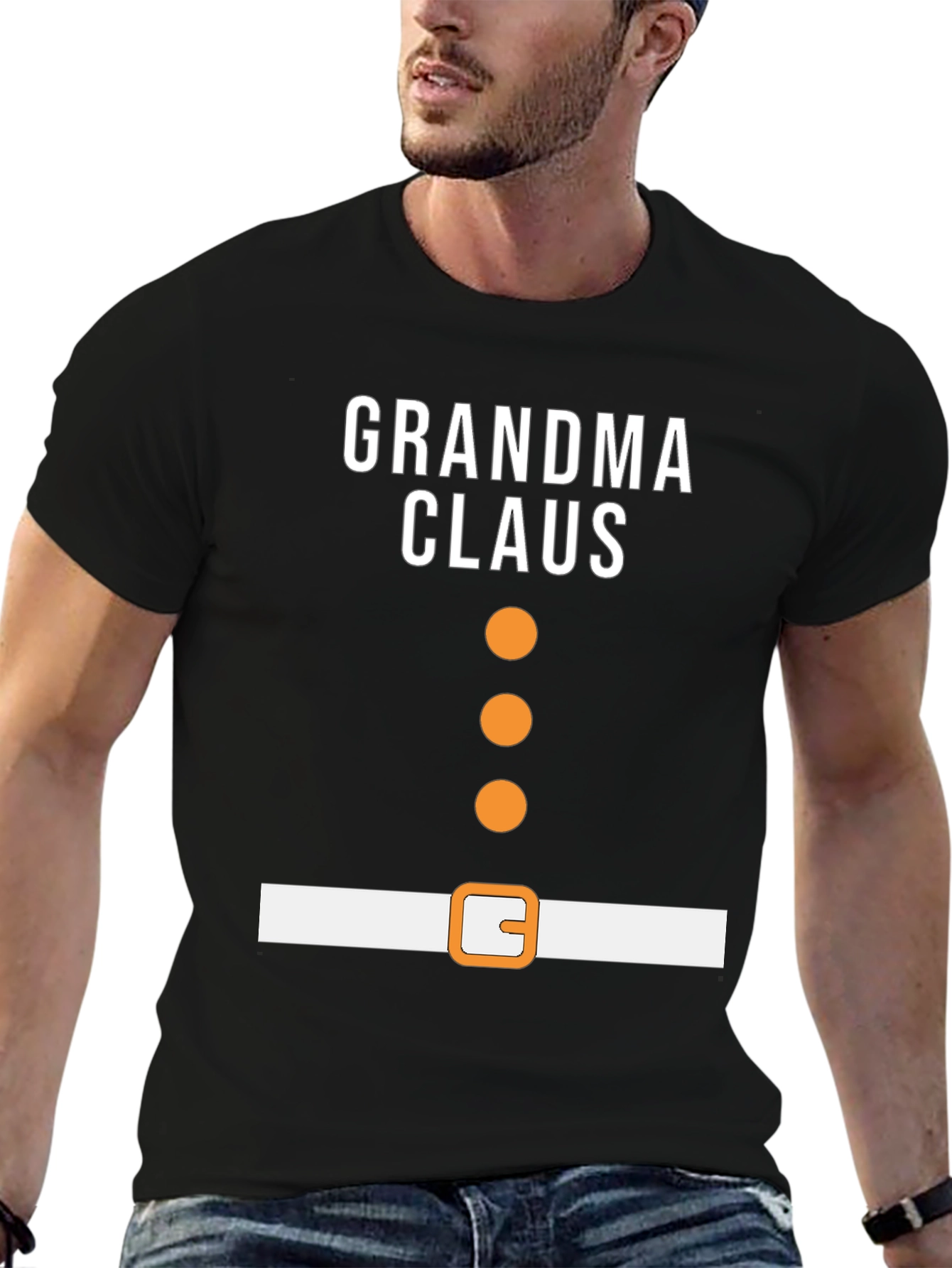 Grandma Claus Holiday Graphic Tee - Festive Christmas Shirt