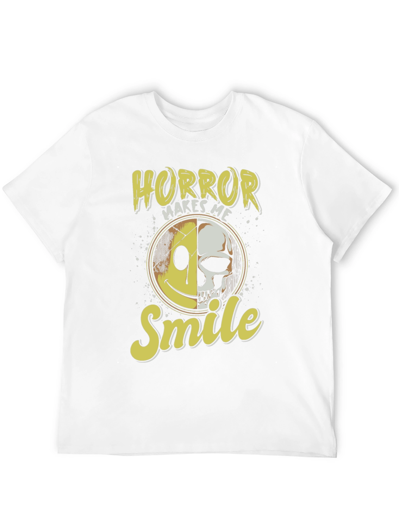 Horror Makes Me Smile Black T-Shirt