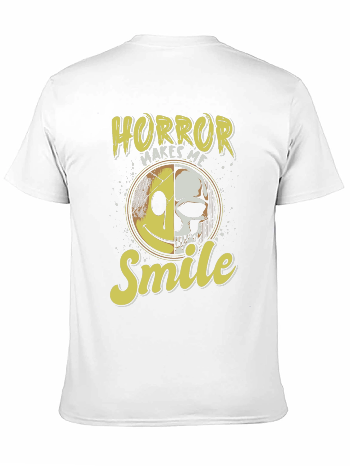 Horror Makes Me Smile Black T-Shirt