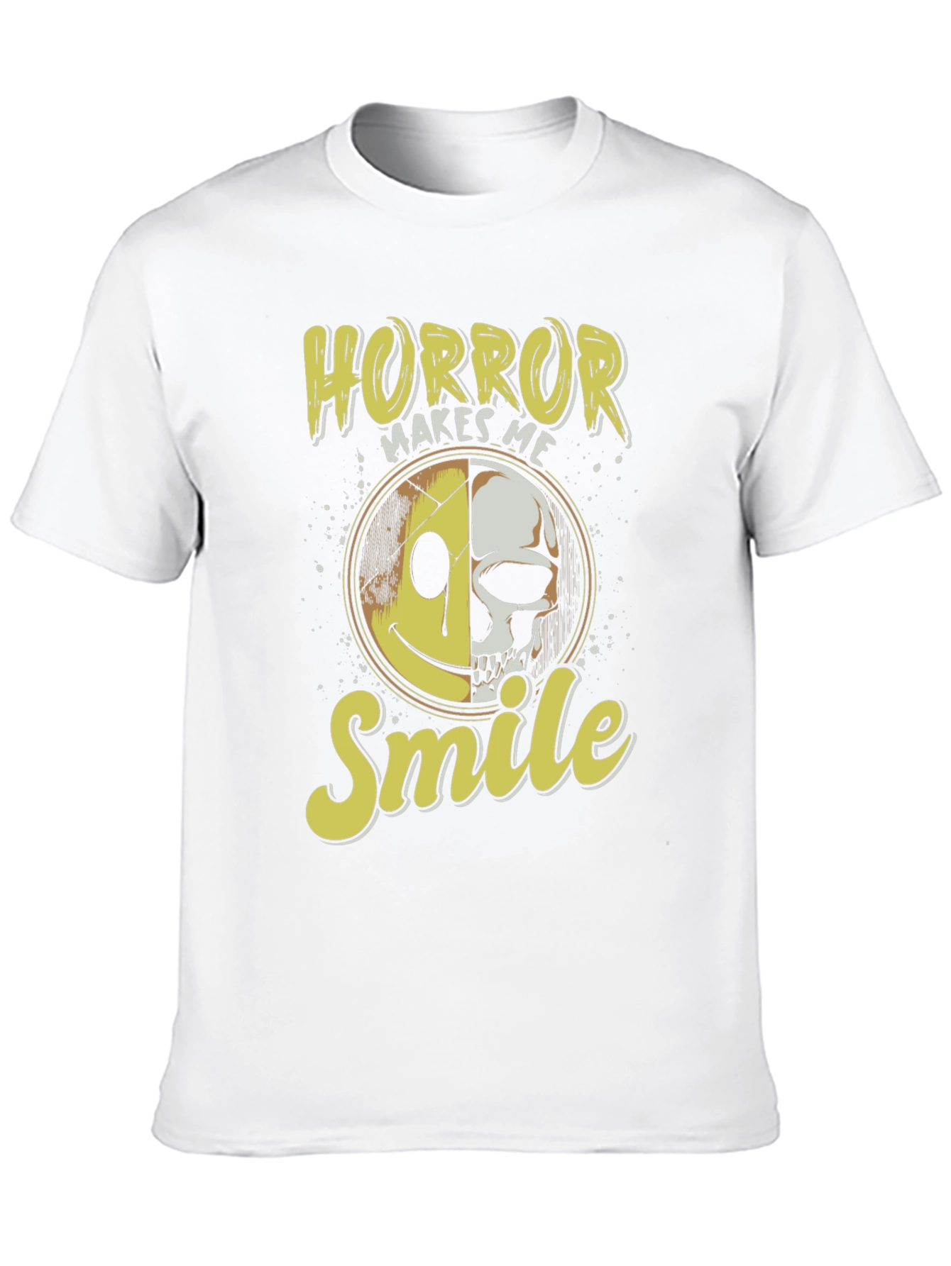 Horror Makes Me Smile Black T-Shirt