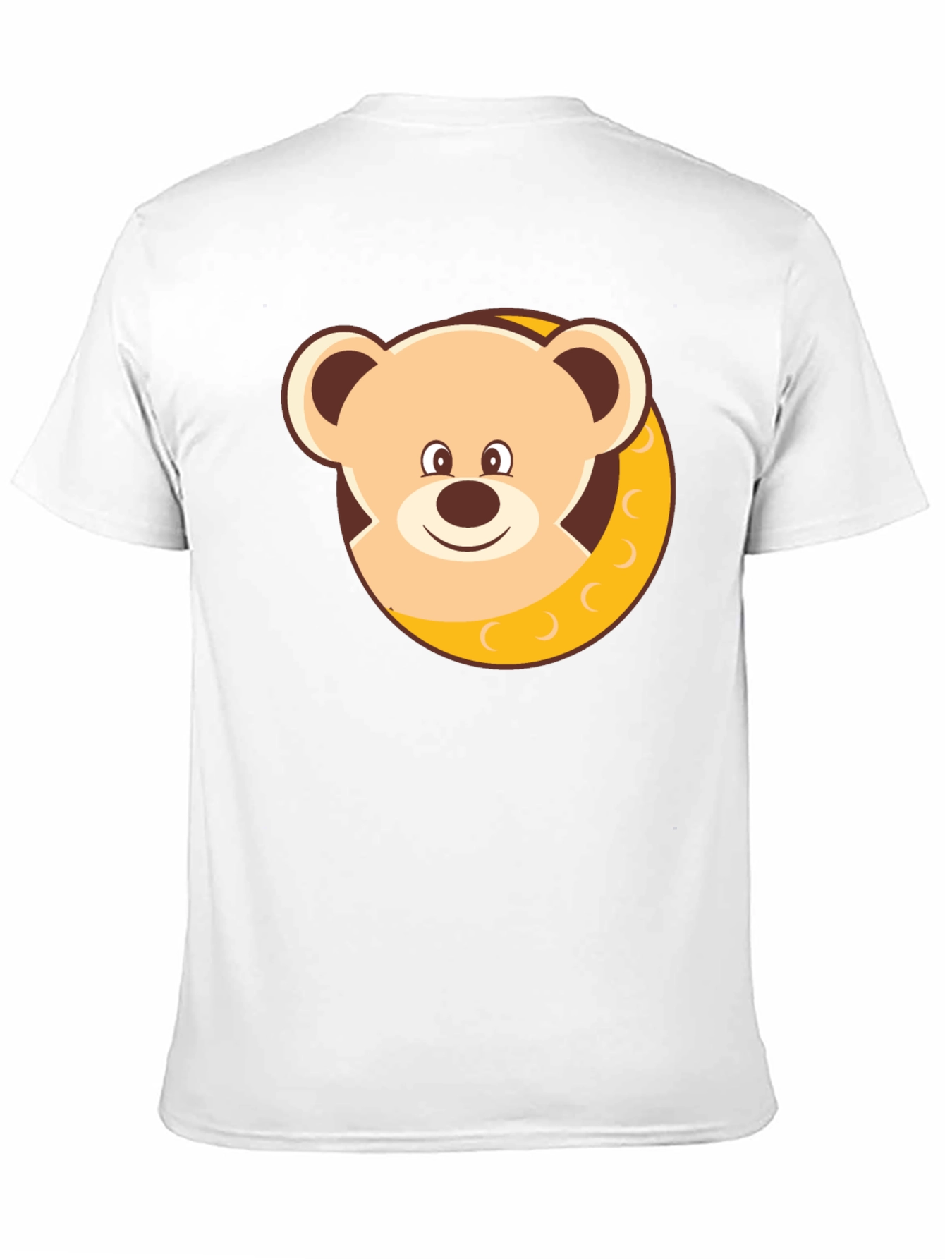 Cute Teddy Bear Graphic T-Shirt - Black