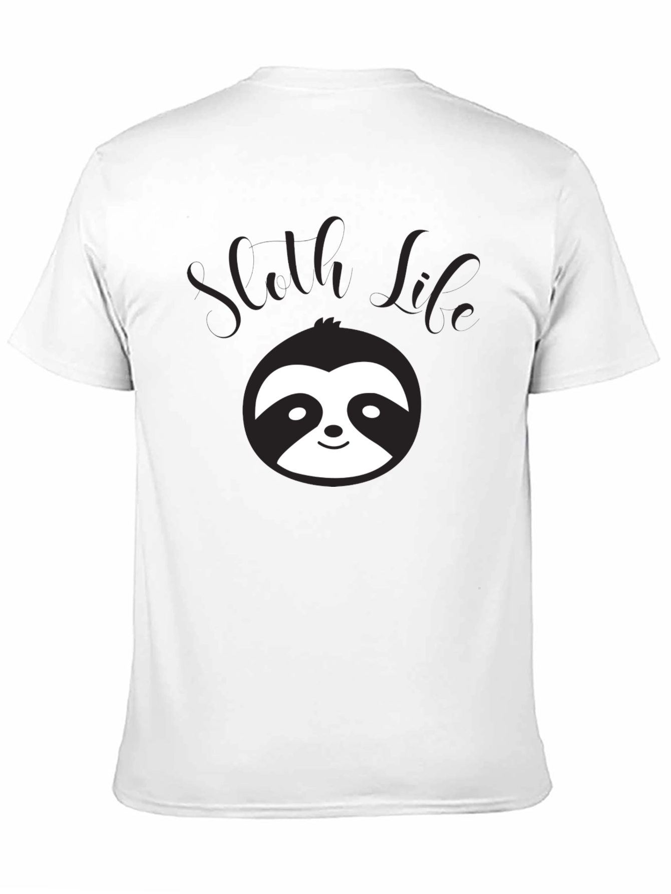 Sloth Life Graphic T-Shirt - Black