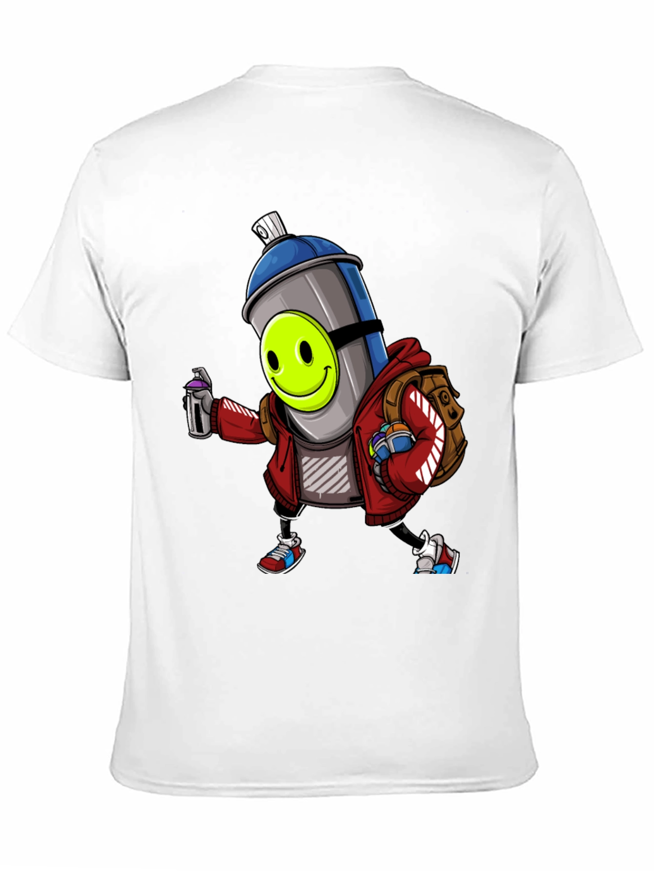 Cartoon Graffiti Spray Can T-Shirt