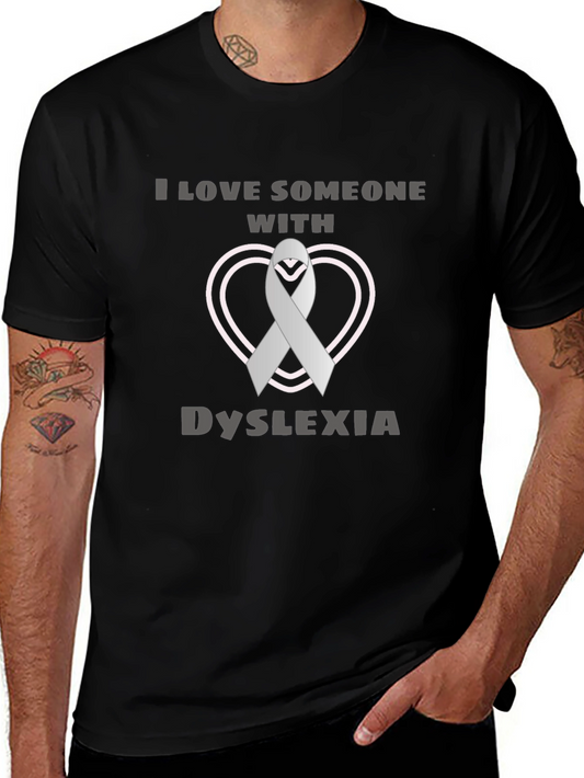 Dyslexia Awareness Ribbon Heart T-Shirt