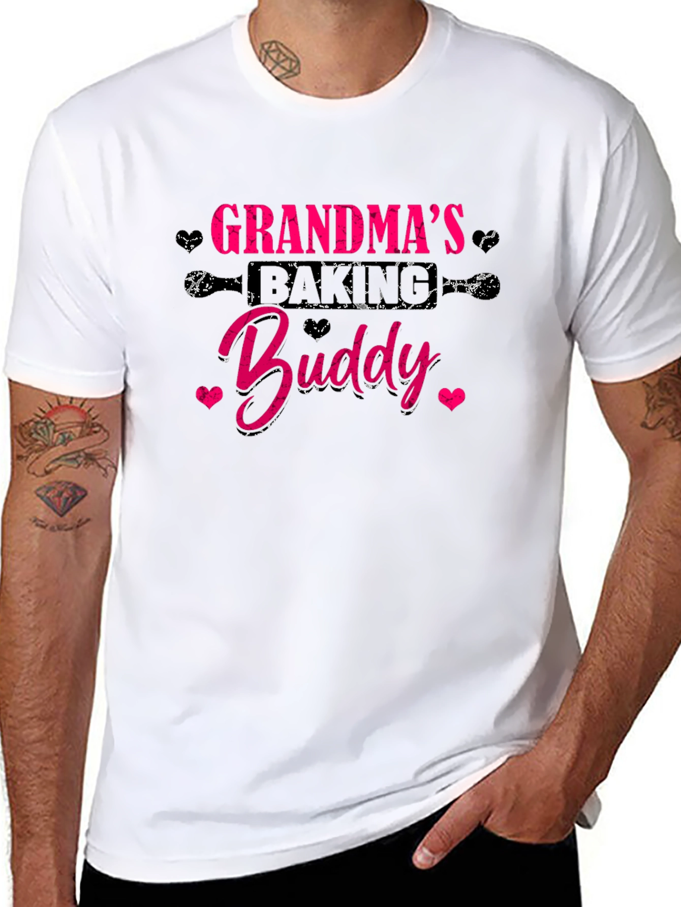 Grandmas Baking Buddy Black T-Shirt