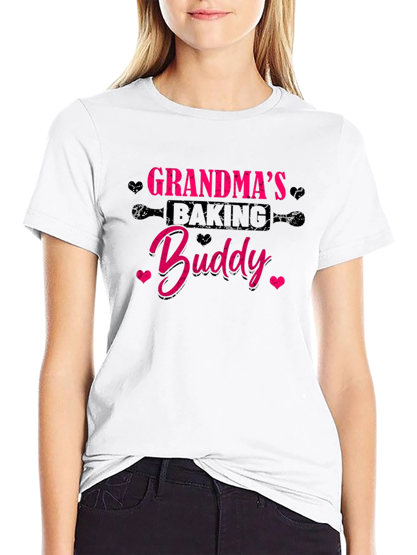 Grandmas Baking Buddy Black T-Shirt