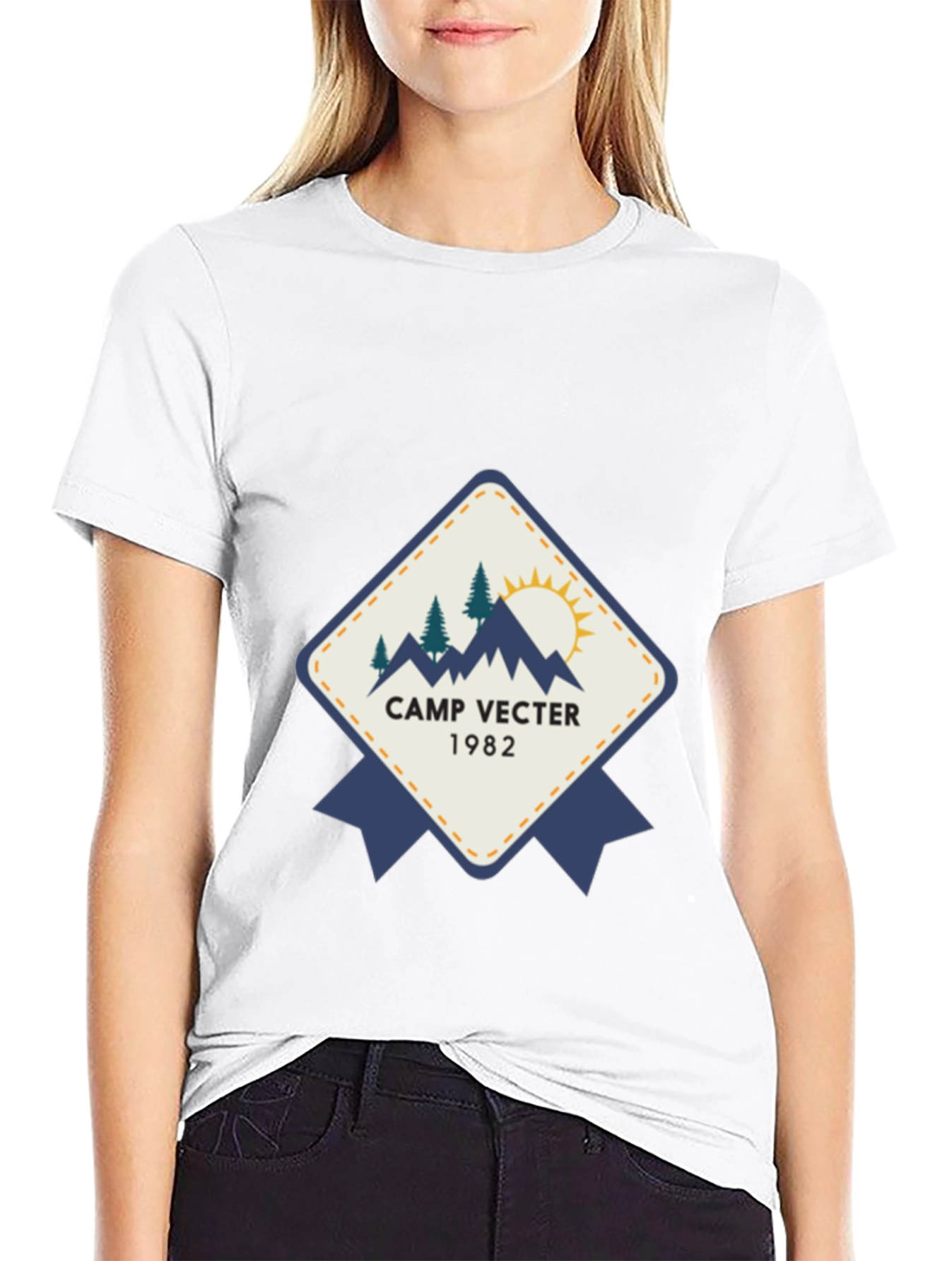 Camp Vecter 1982 Black Graphic Tee