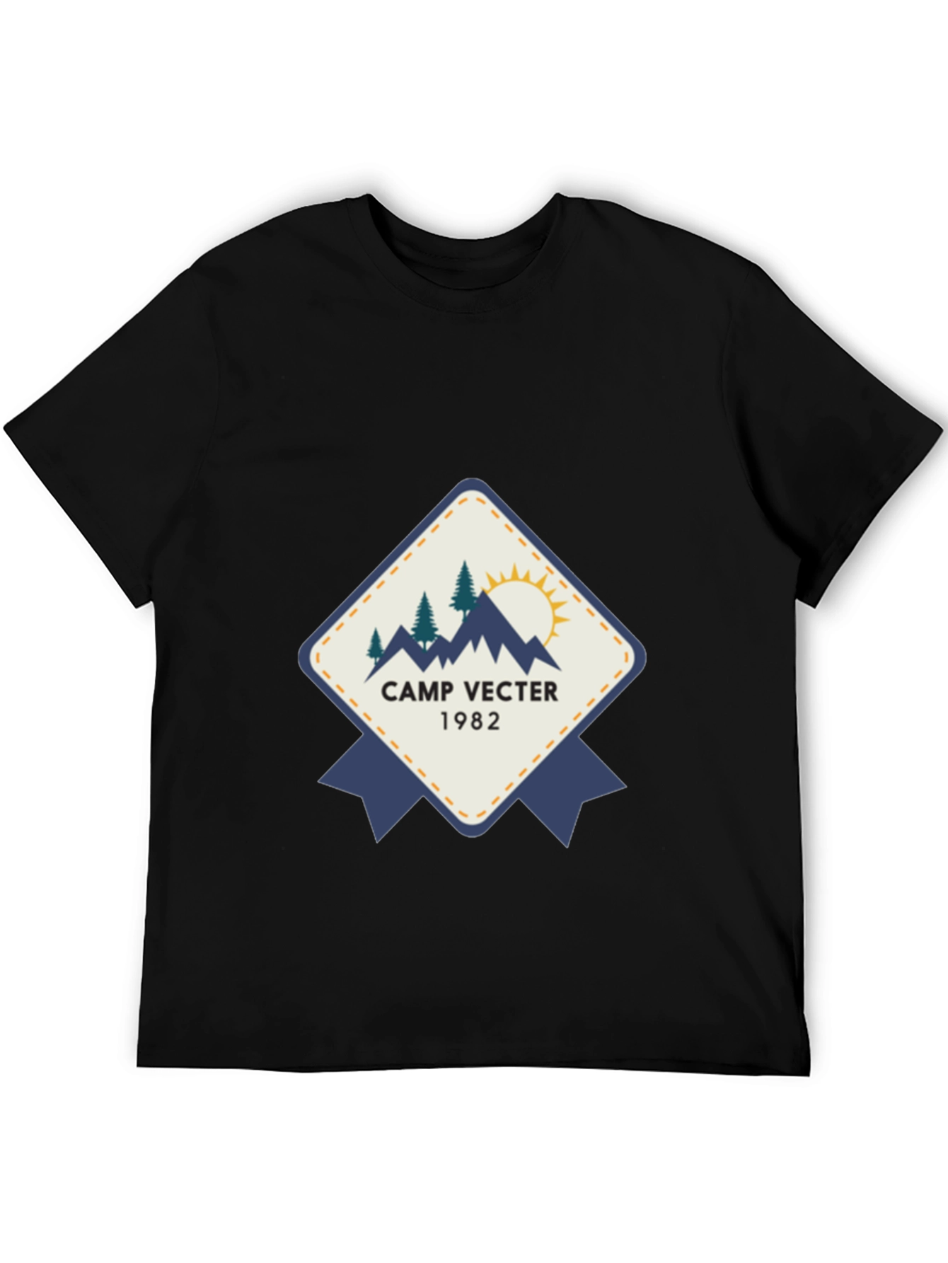 Camp Vecter 1982 Black Graphic Tee