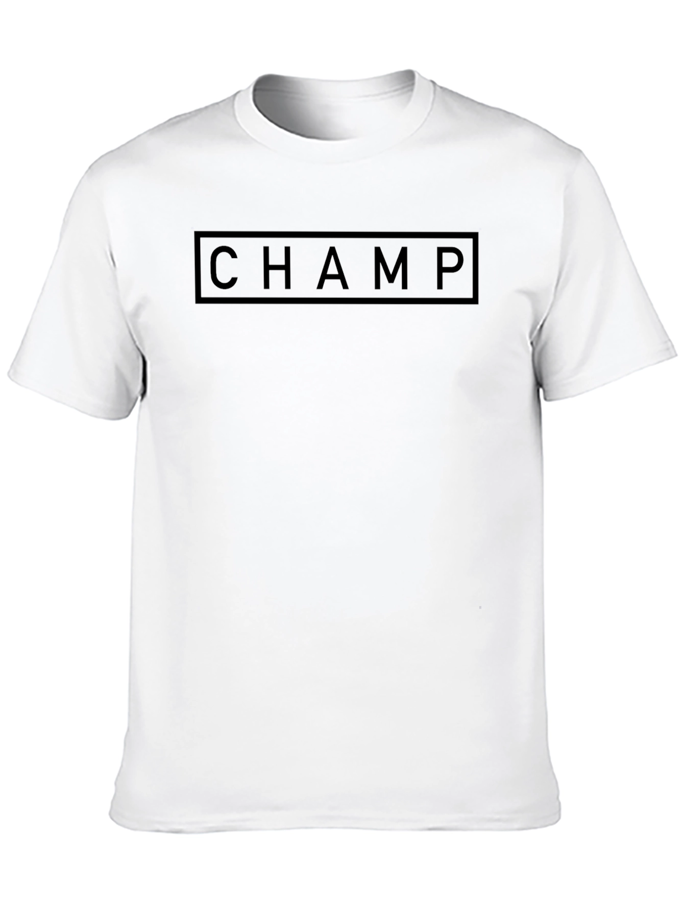 Mens Black Champ Graphic T-Shirt