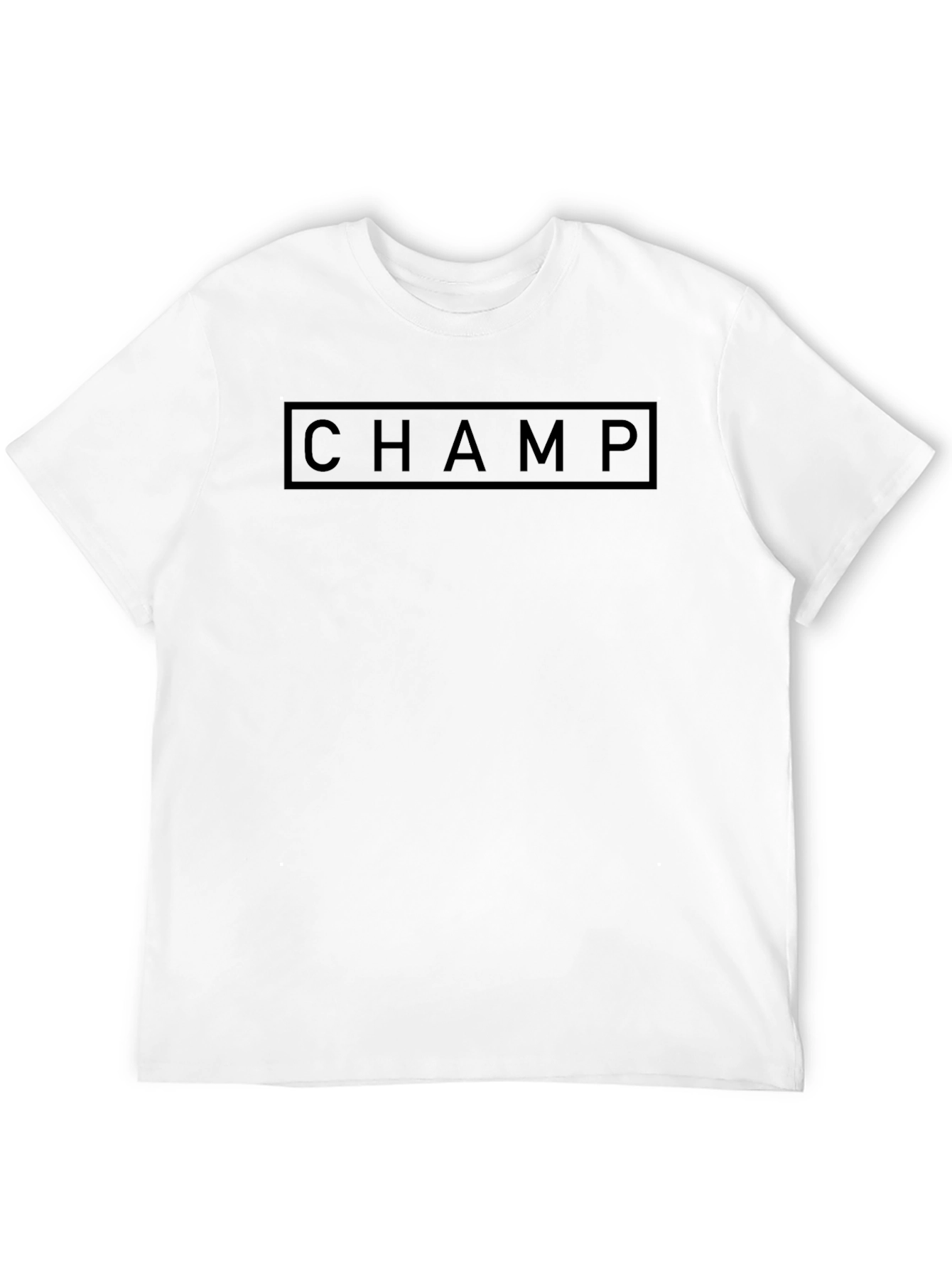 Mens Black Champ Graphic T-Shirt