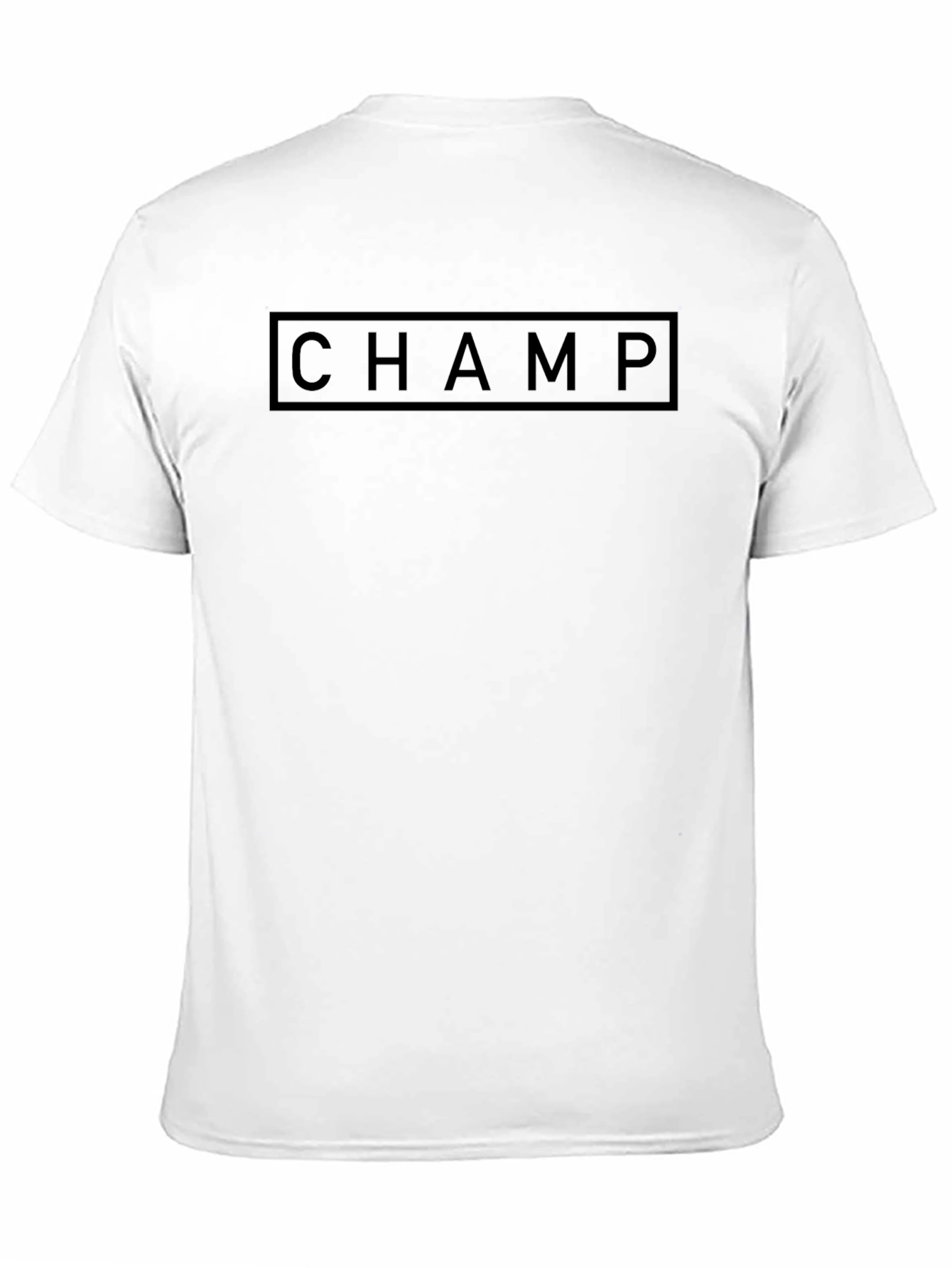 Mens Black Champ Graphic T-Shirt
