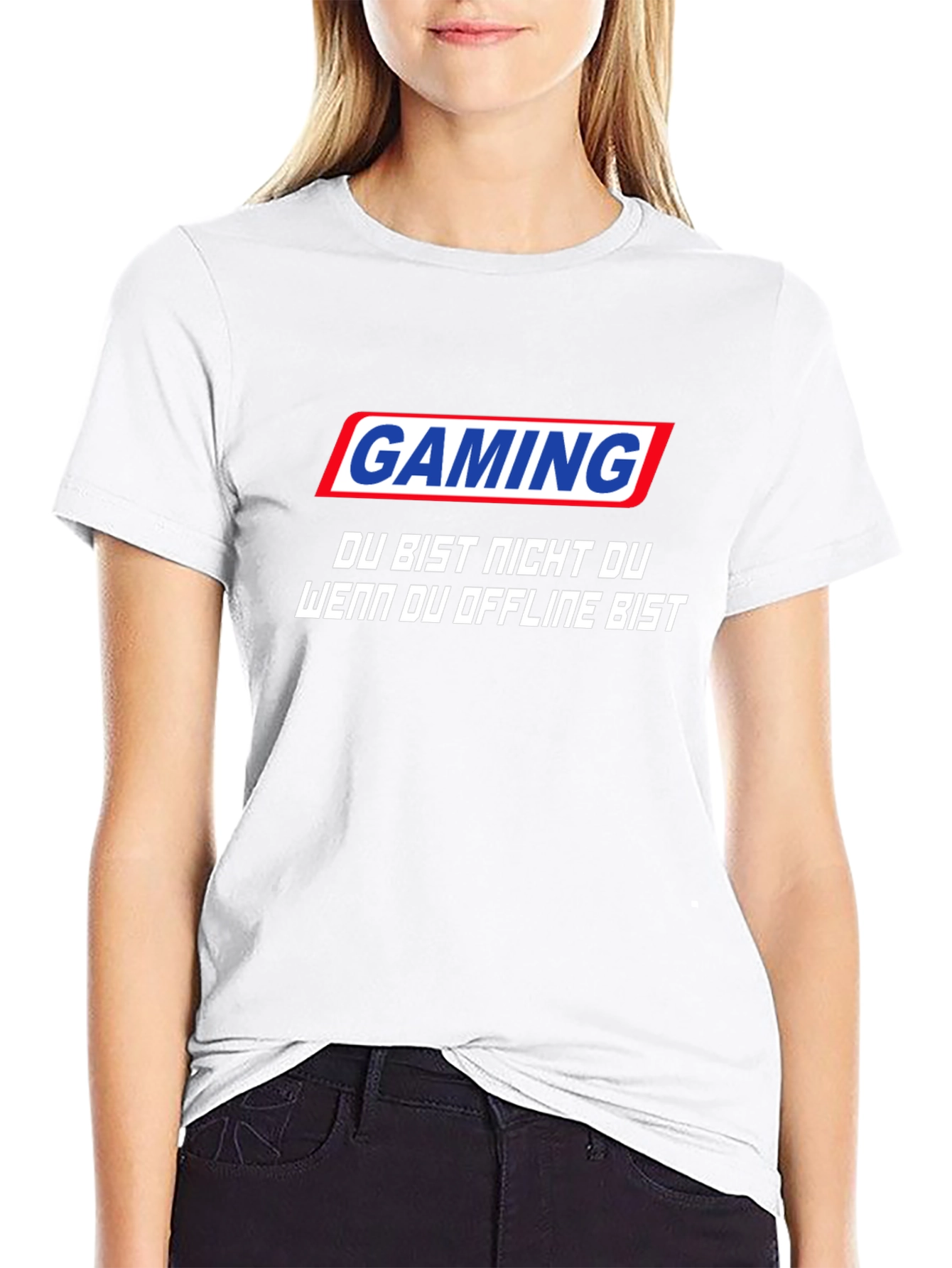 Gaming Slogan Black T-Shirt - Stay Online!