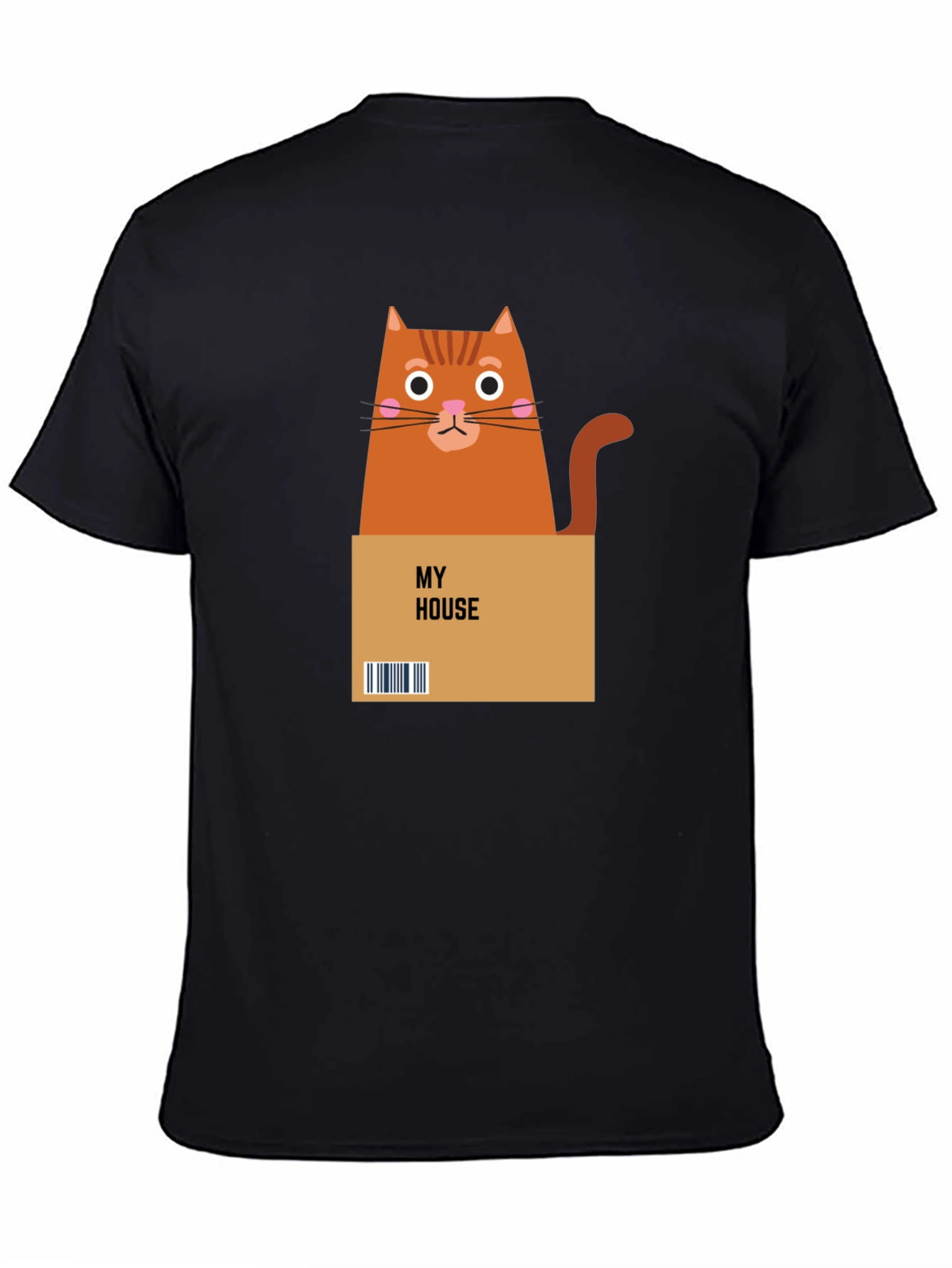 Cat in a Box Graphic T-Shirt