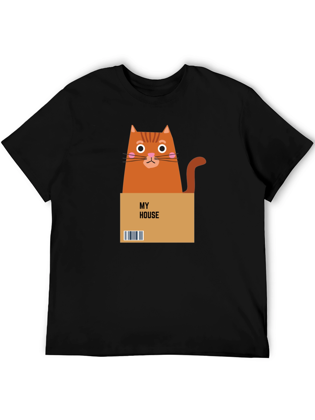 Cat in a Box Graphic T-Shirt
