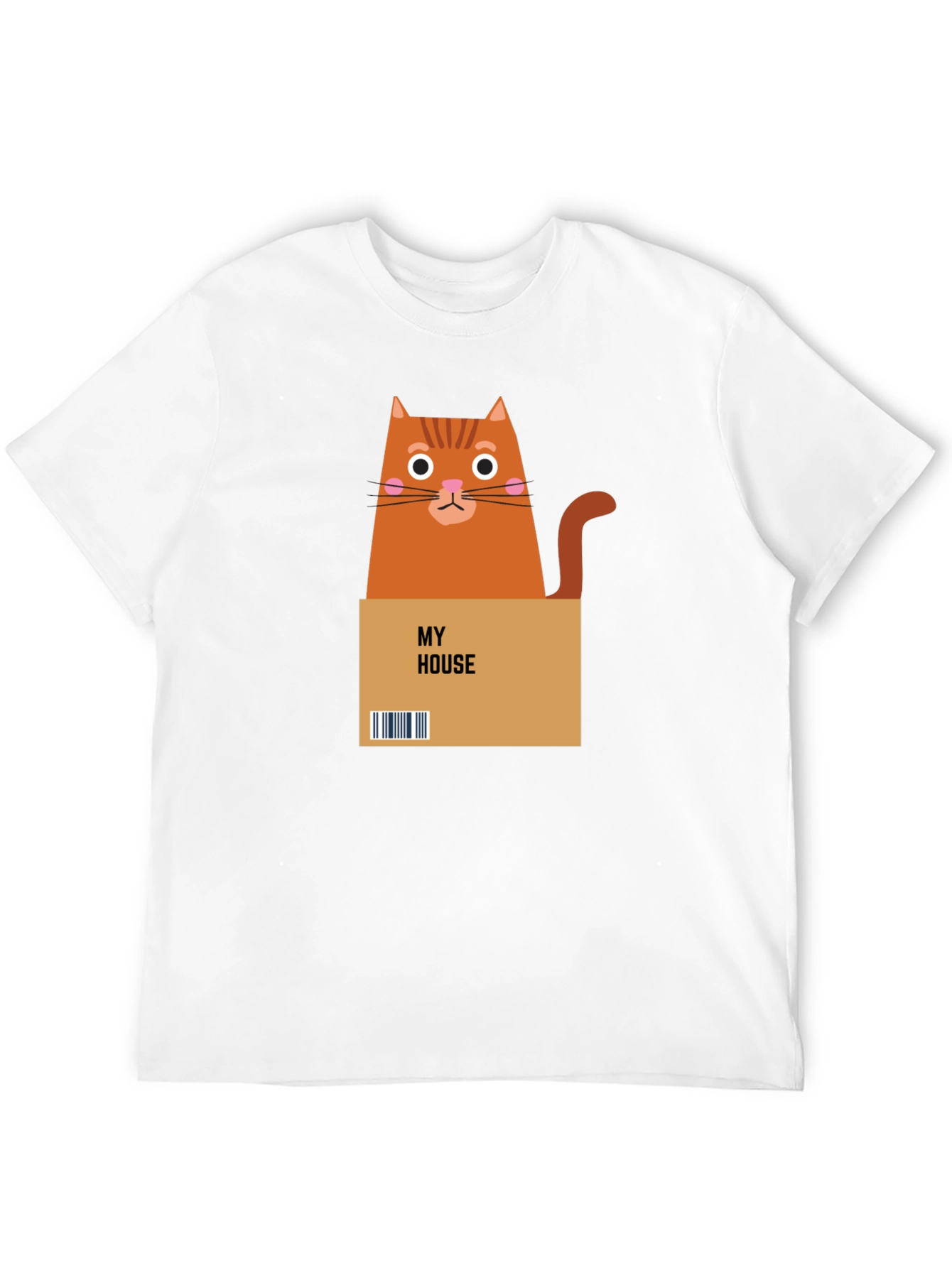 Cat in a Box Graphic T-Shirt