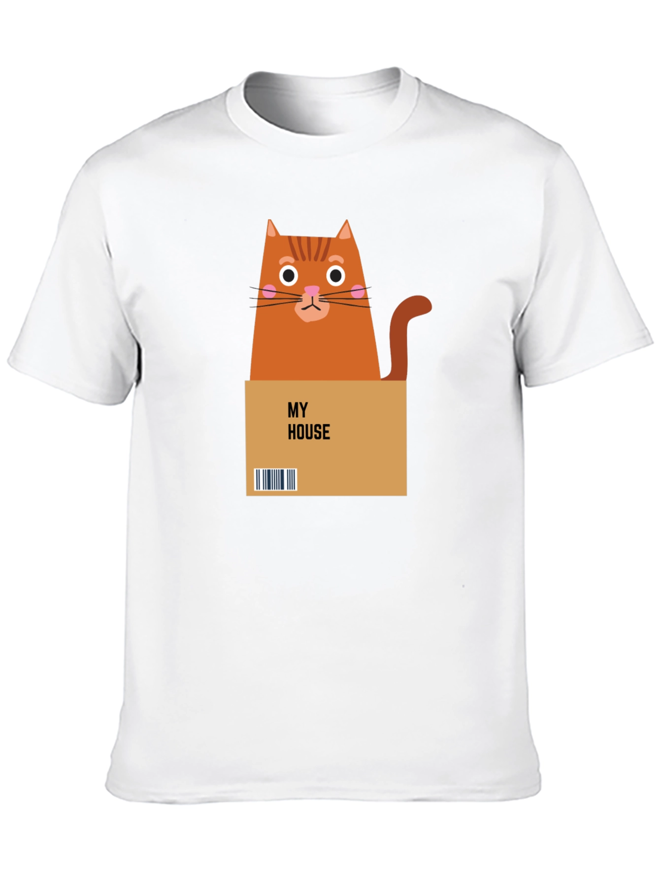 Cat in a Box Graphic T-Shirt
