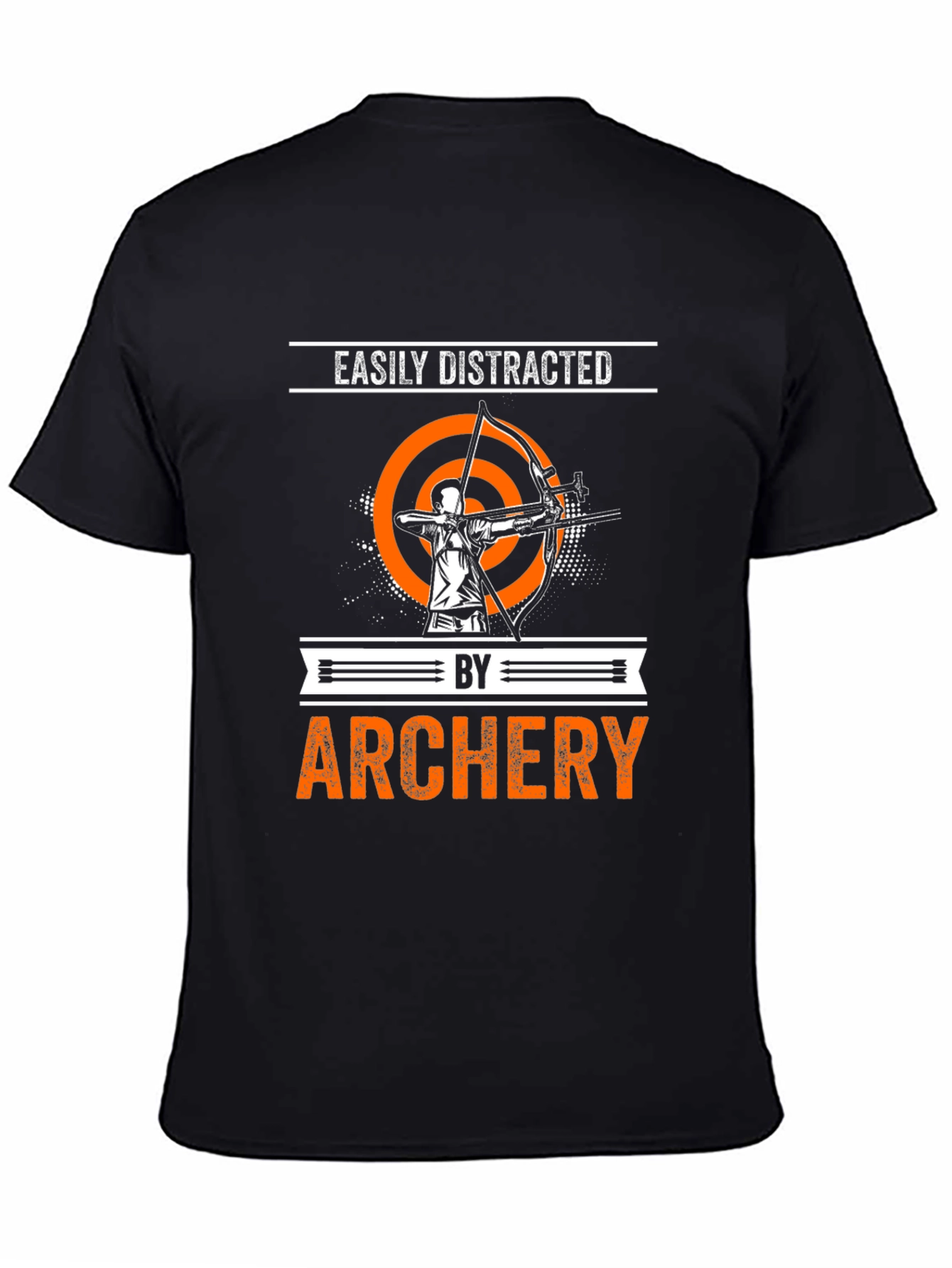 Easily Distracted by Archery Black T-Shirt