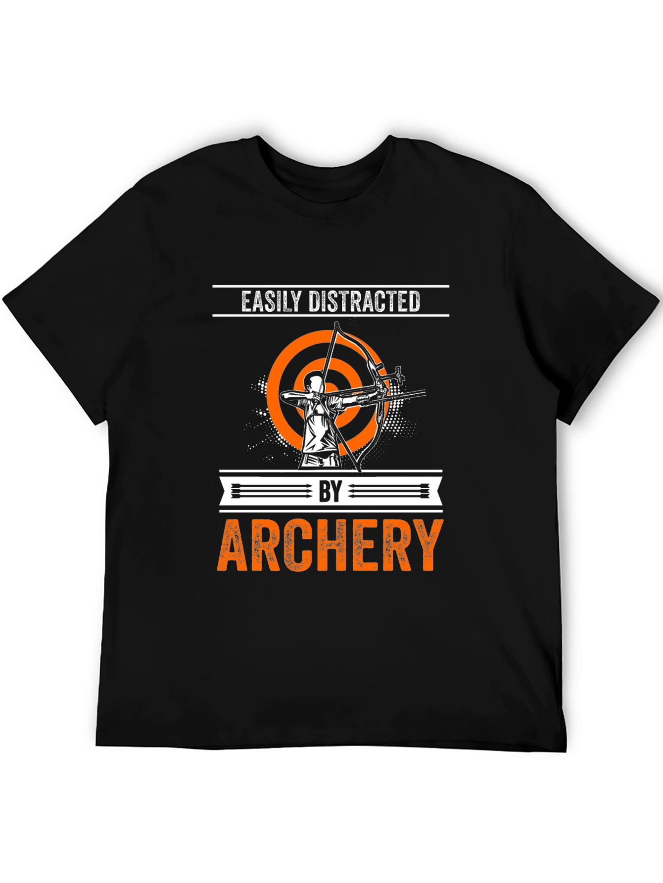 Easily Distracted by Archery Black T-Shirt