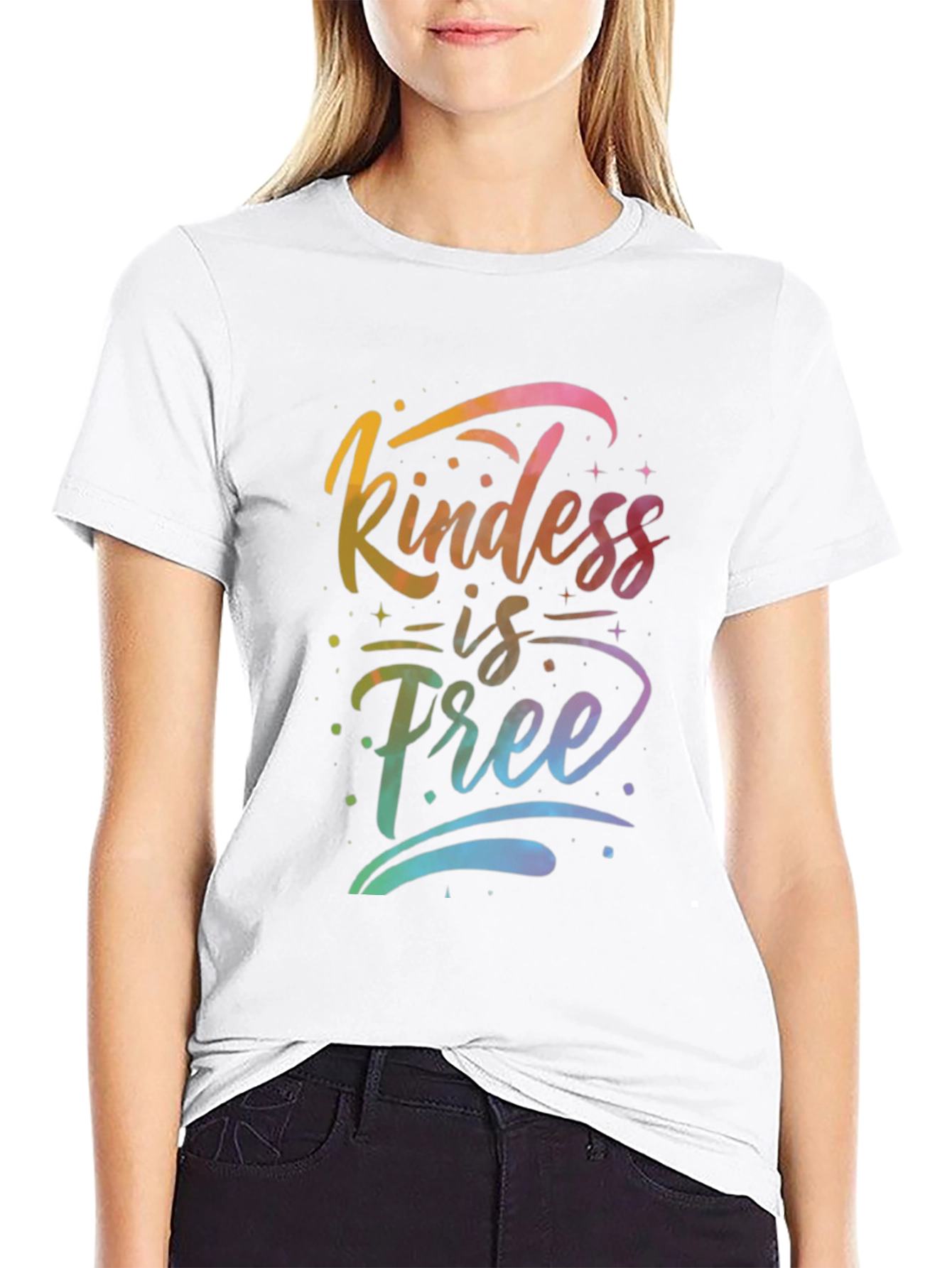 Kindness is Free Graphic Tee - Mens Black T-Shirt