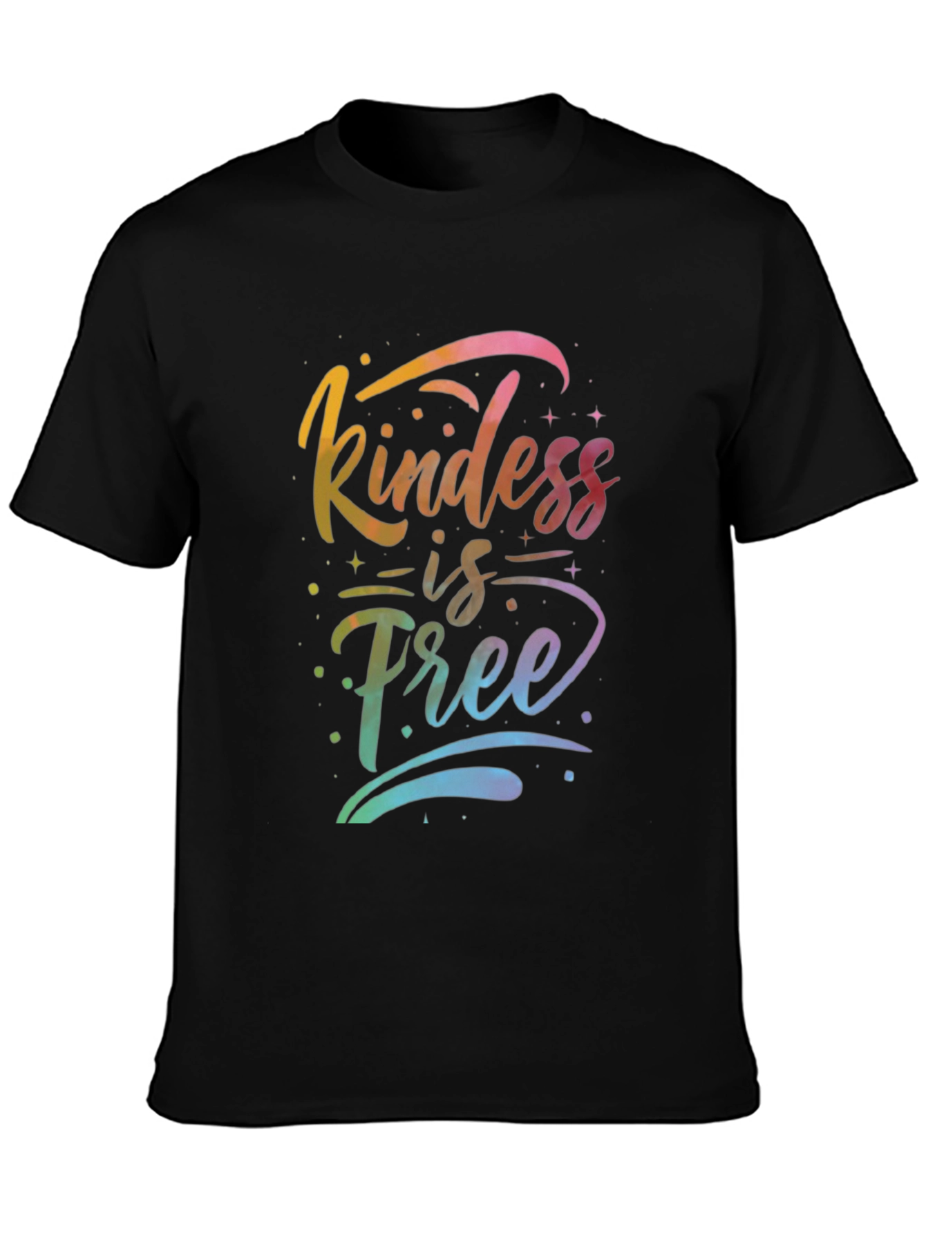 Kindness is Free Graphic Tee - Mens Black T-Shirt