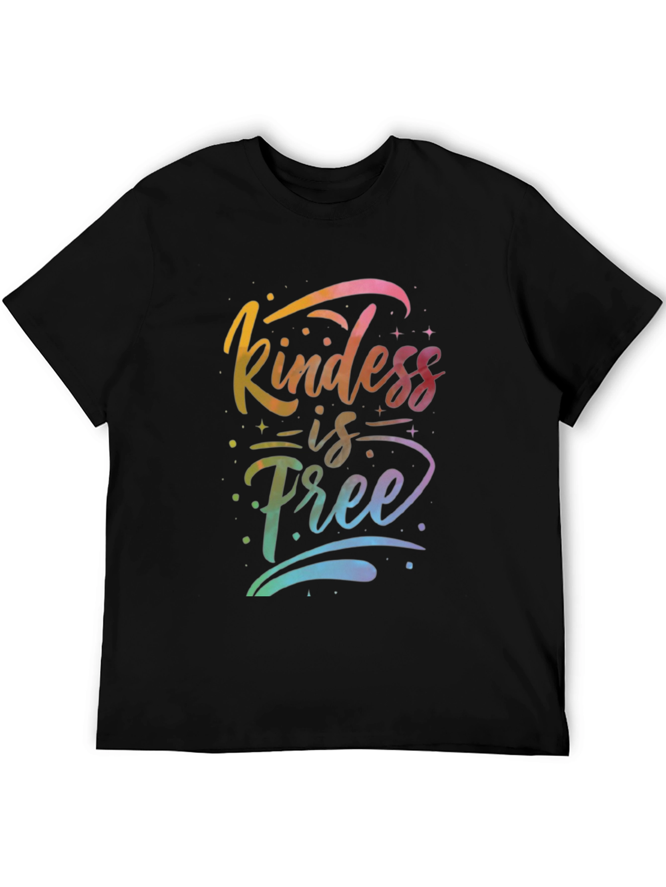 Kindness is Free Graphic Tee - Mens Black T-Shirt