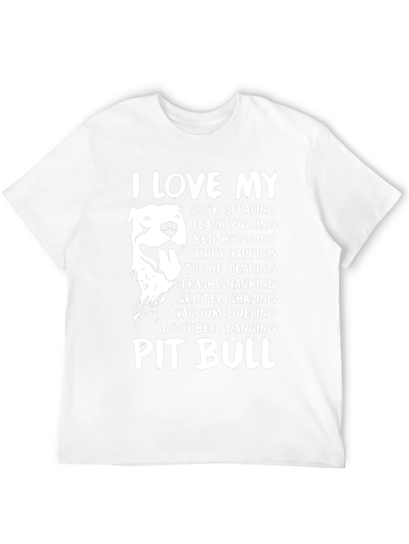 I Love My Pit Bull Dog Lover T-Shirt