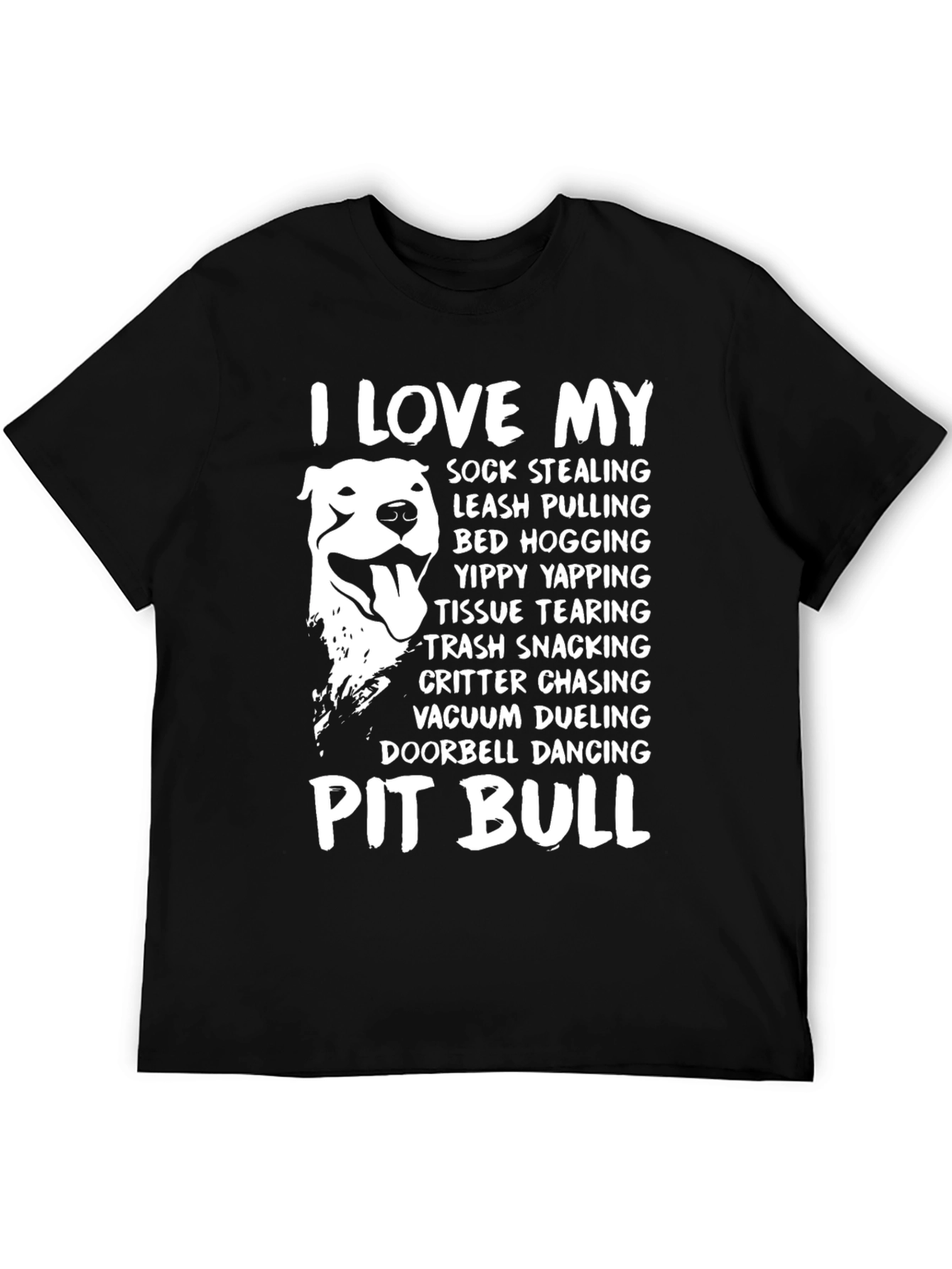 I Love My Pit Bull Dog Lover T-Shirt