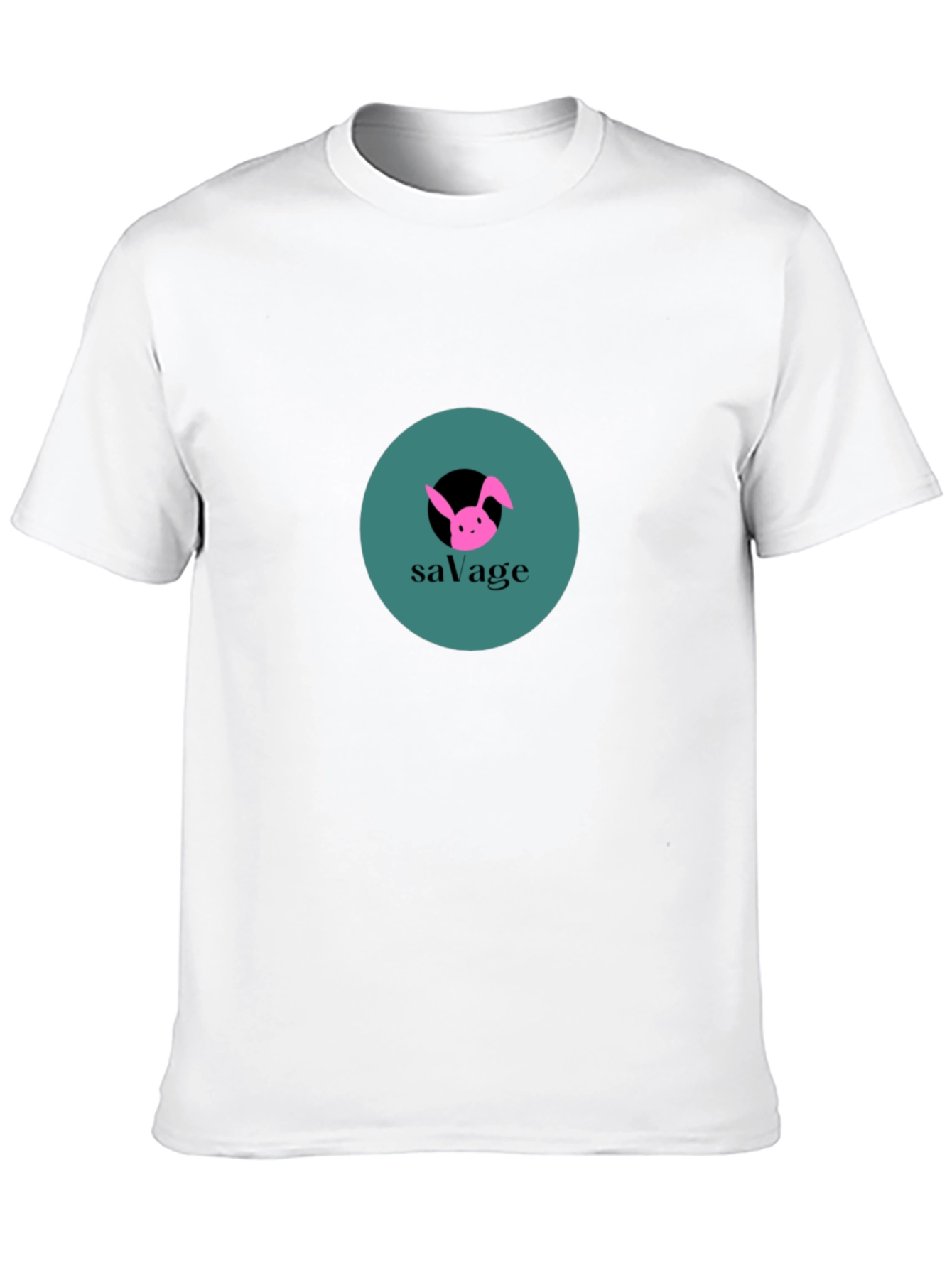 Savage Bunny Graphic Tee - Black