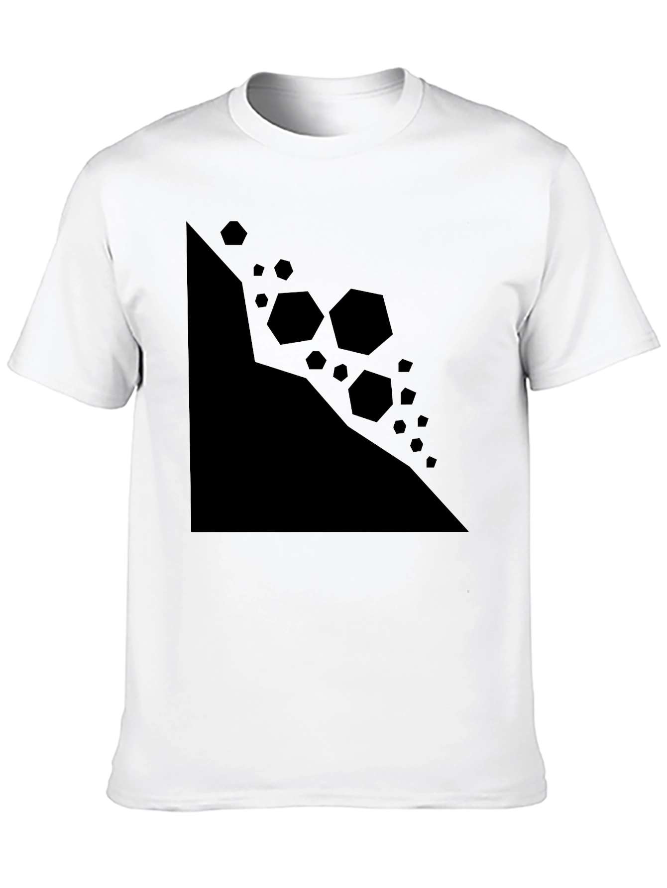 Geometric Graphic Black T-Shirt