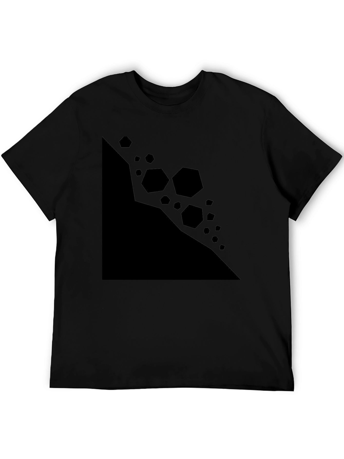 Geometric Graphic Black T-Shirt