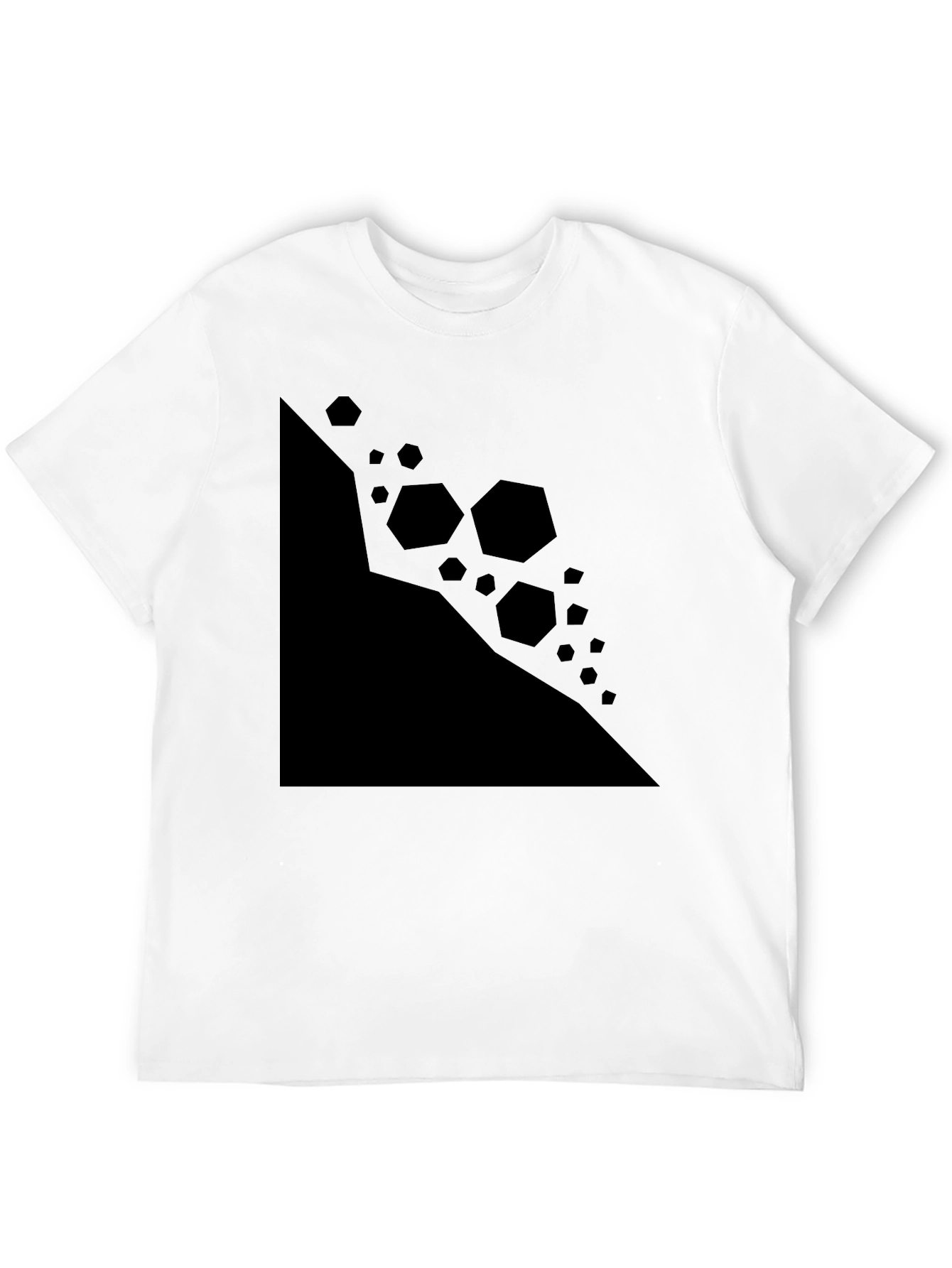 Geometric Graphic Black T-Shirt