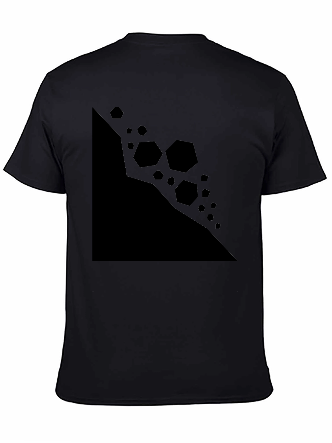 Geometric Graphic Black T-Shirt