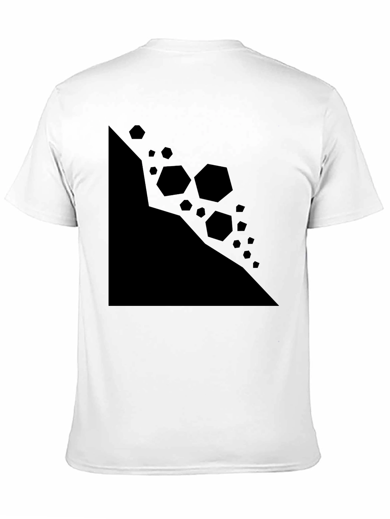Geometric Graphic Black T-Shirt