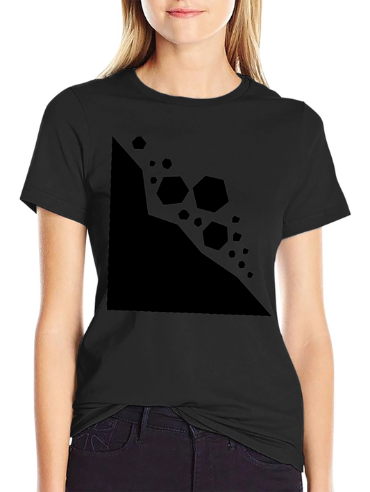 Geometric Graphic Black T-Shirt