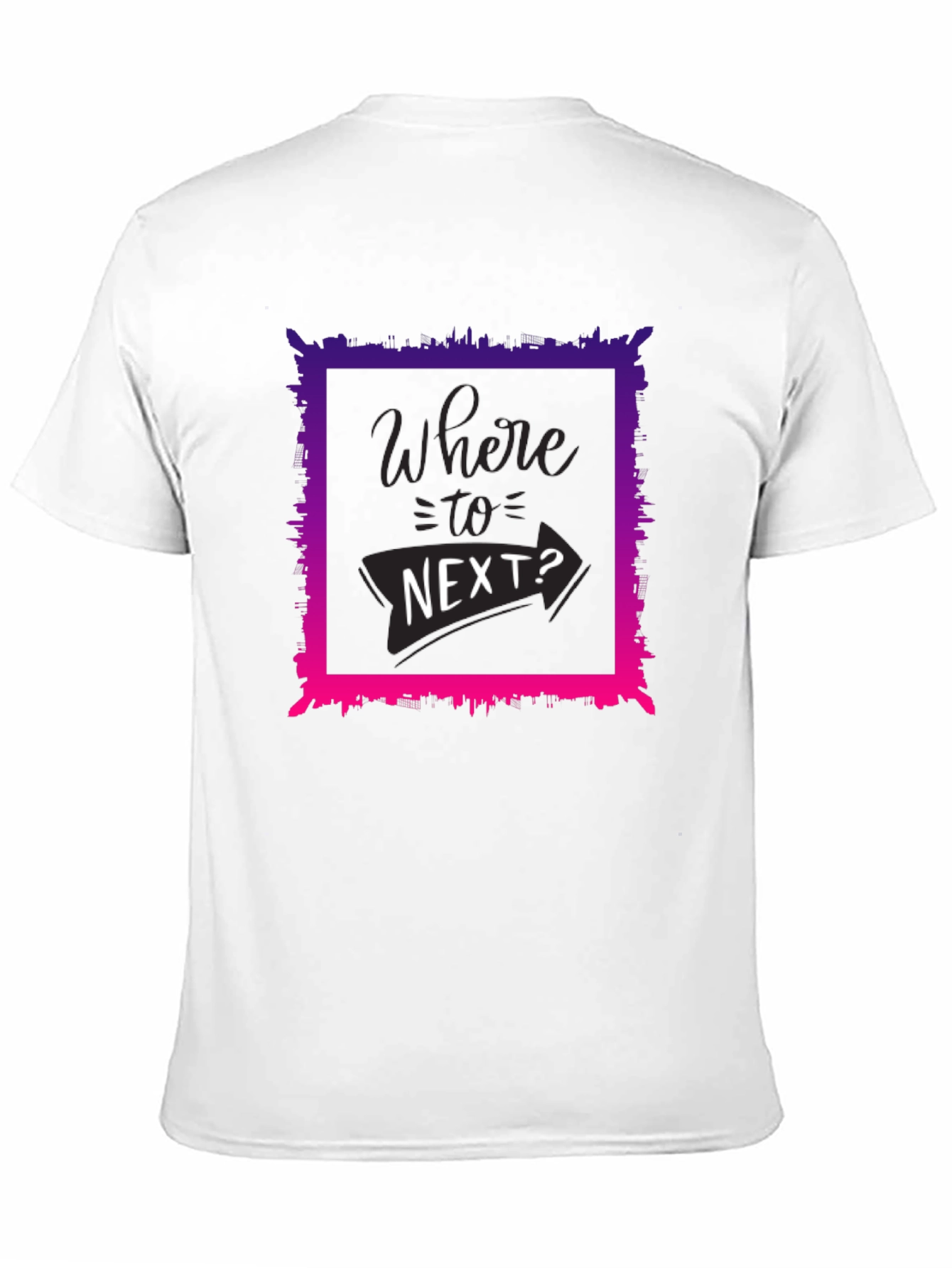 Where To Next? Graphic Tee - Black