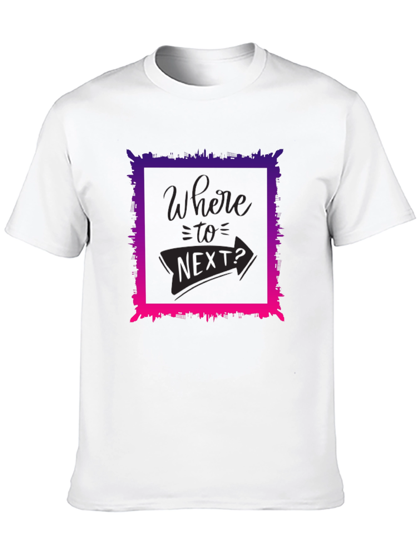 Where To Next? Graphic Tee - Black