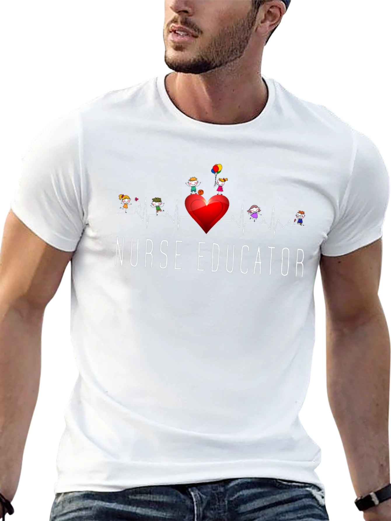 Nurse Educator Heartbeat T-Shirt
