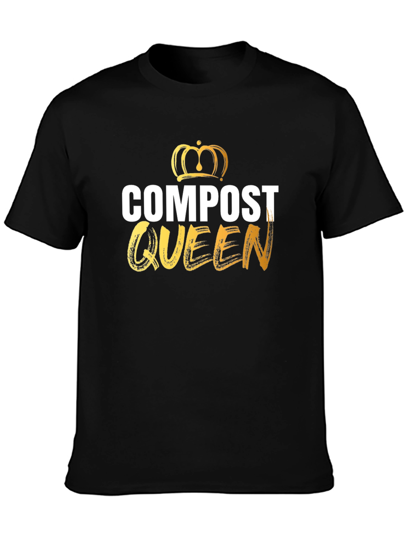 Compost Queen T-Shirt - Black Graphic Tee