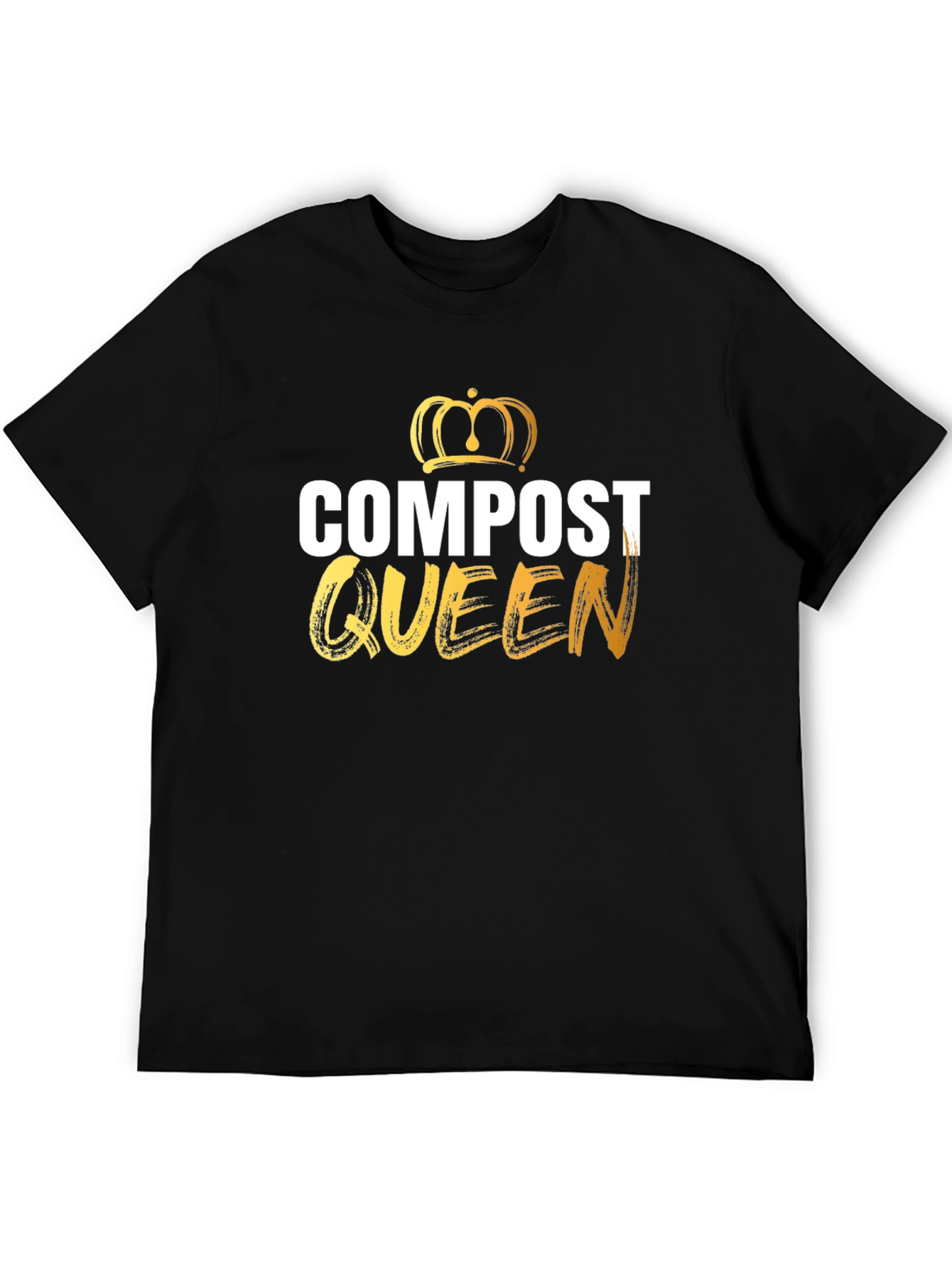 Compost Queen T-Shirt - Black Graphic Tee