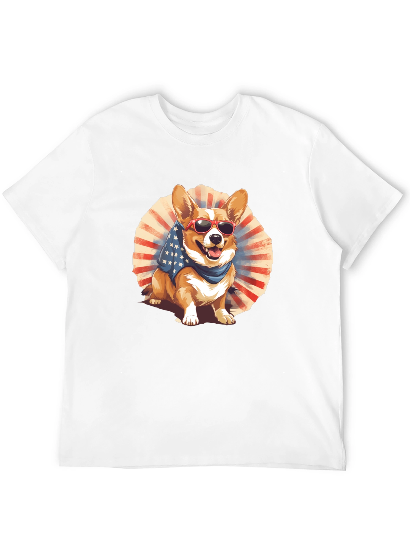 Patriotic Corgi Graphic Tee