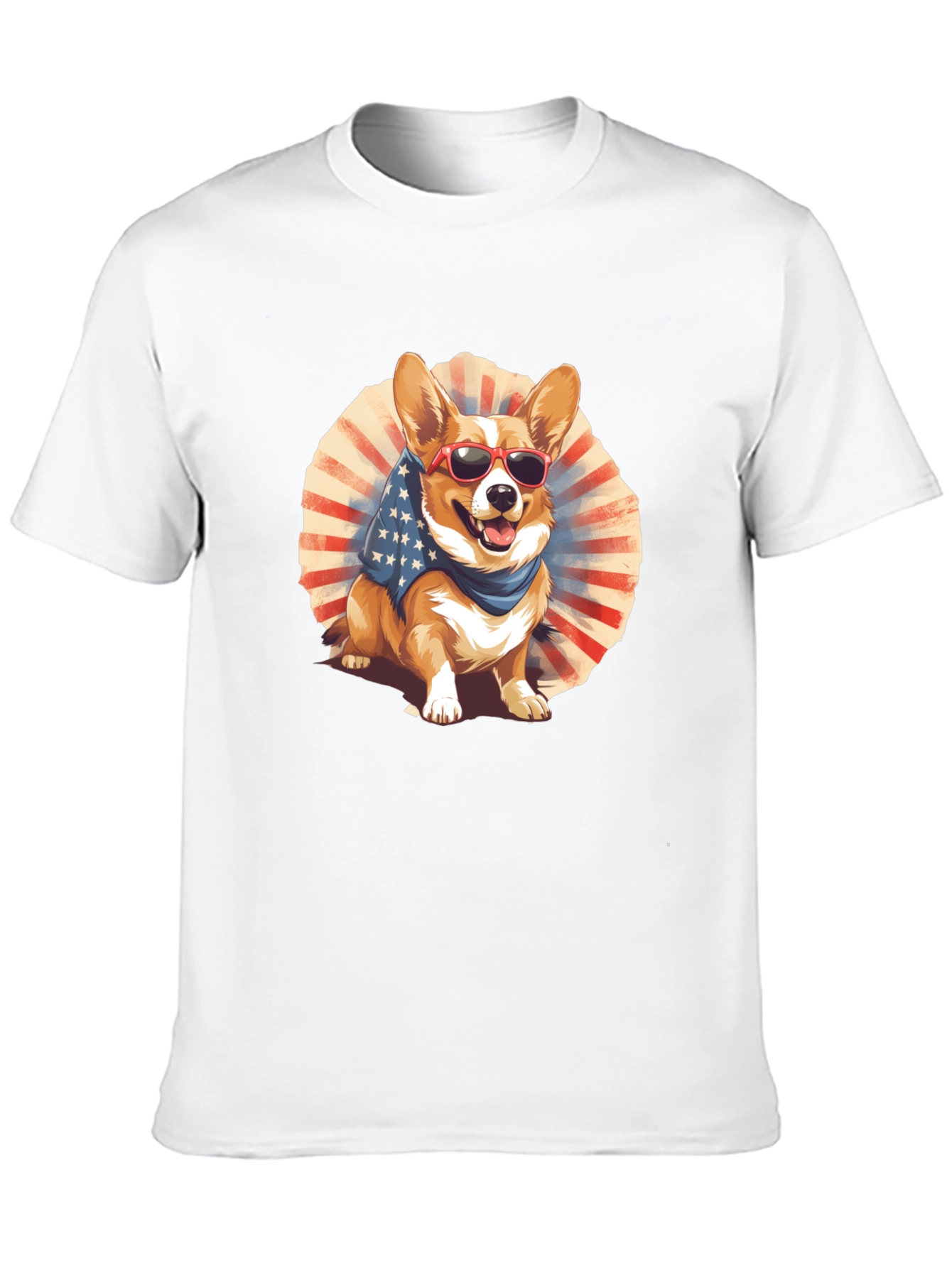 Patriotic Corgi Graphic Tee