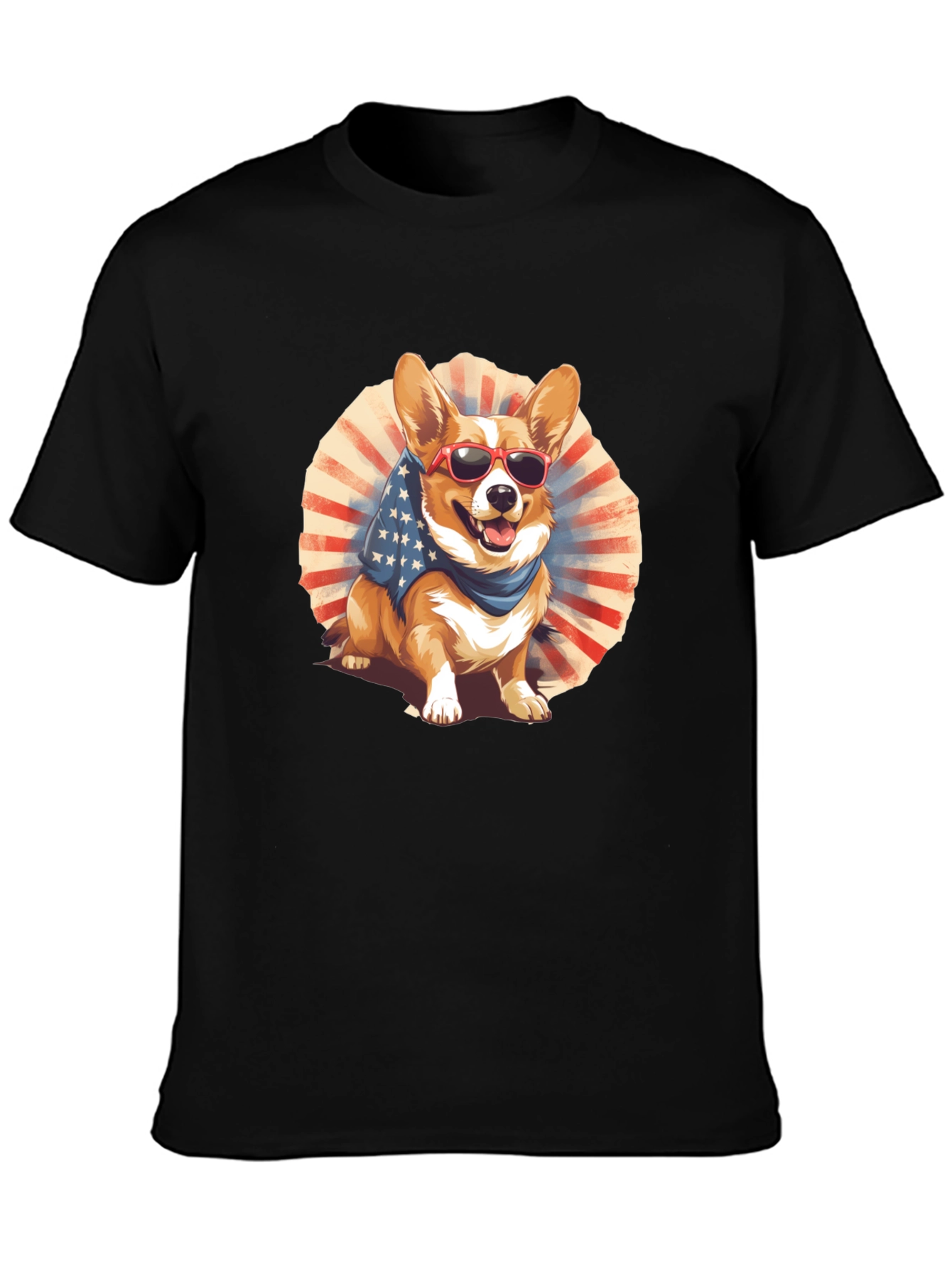 Patriotic Corgi Graphic Tee