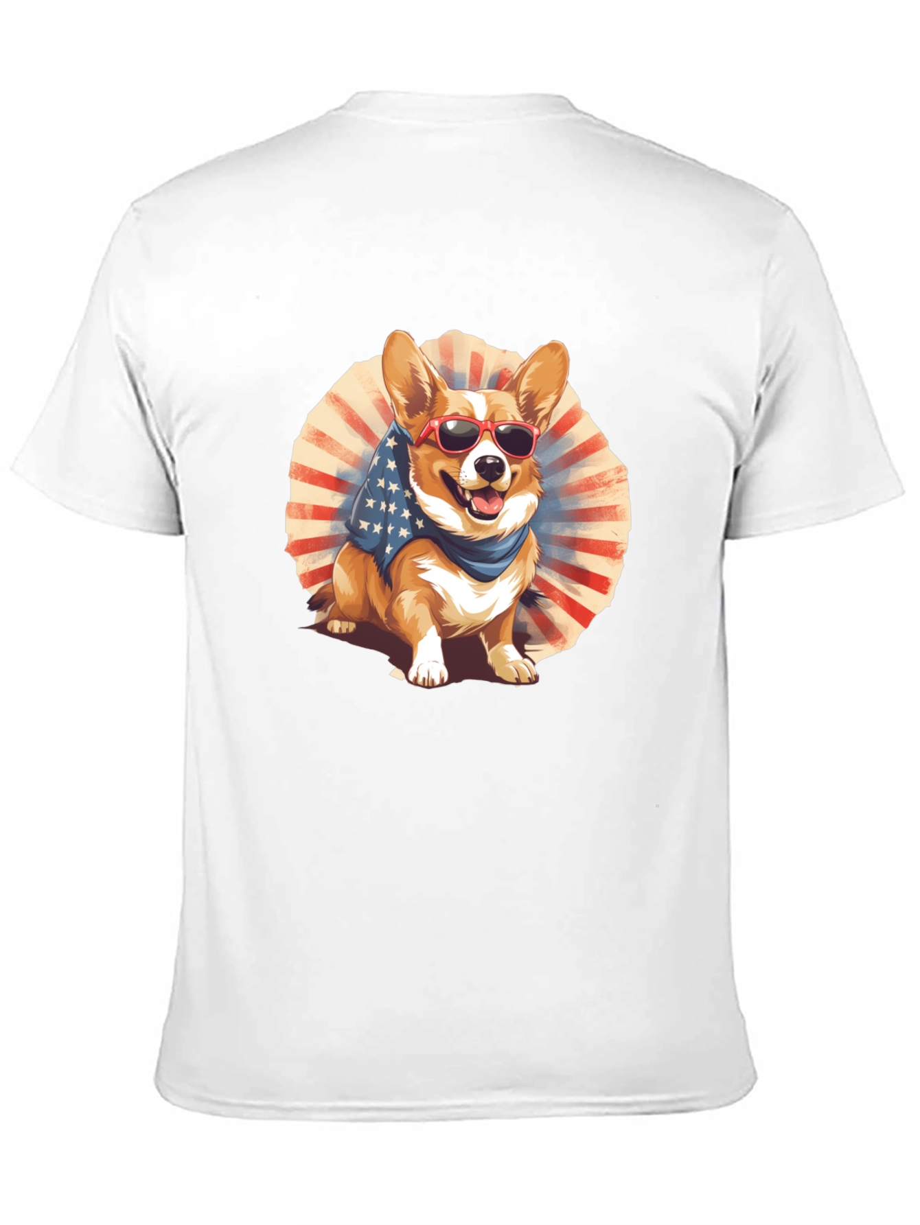 Patriotic Corgi Graphic Tee