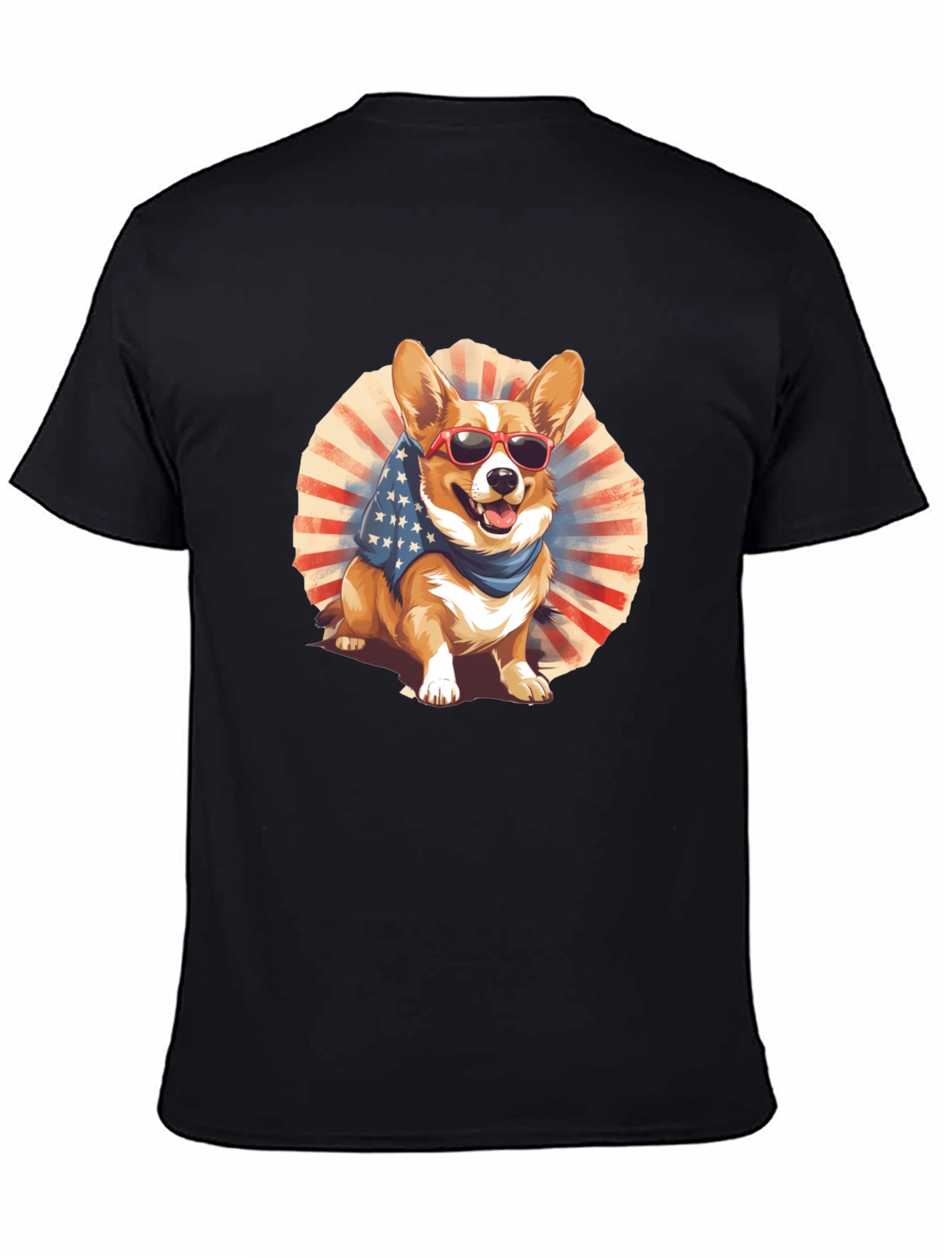 Patriotic Corgi Graphic Tee