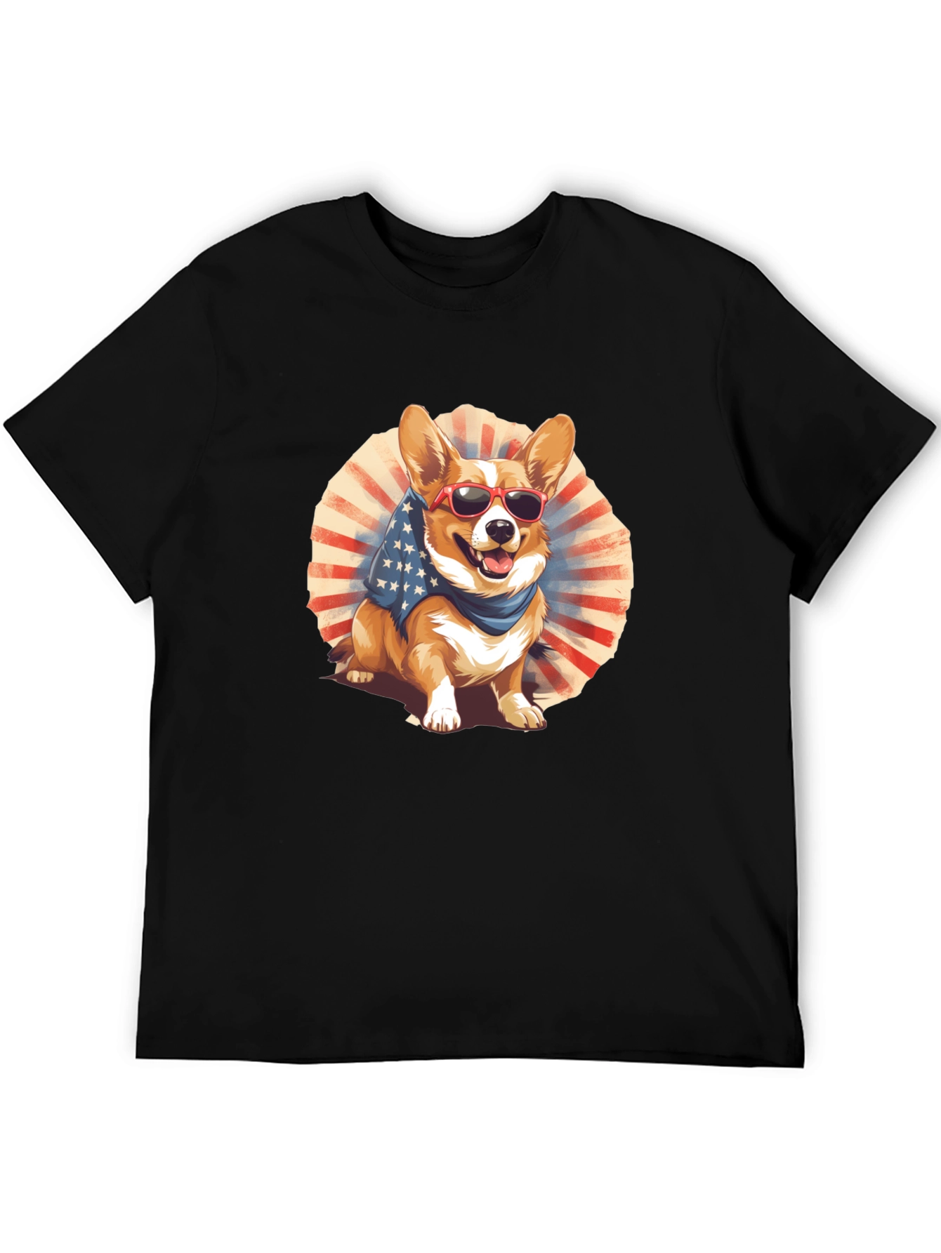 Patriotic Corgi Graphic Tee