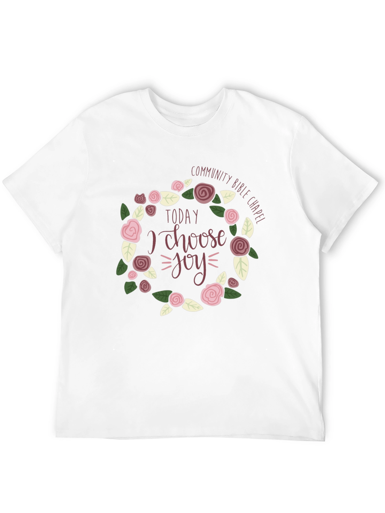 Choose Joy Floral Graphic T-Shirt