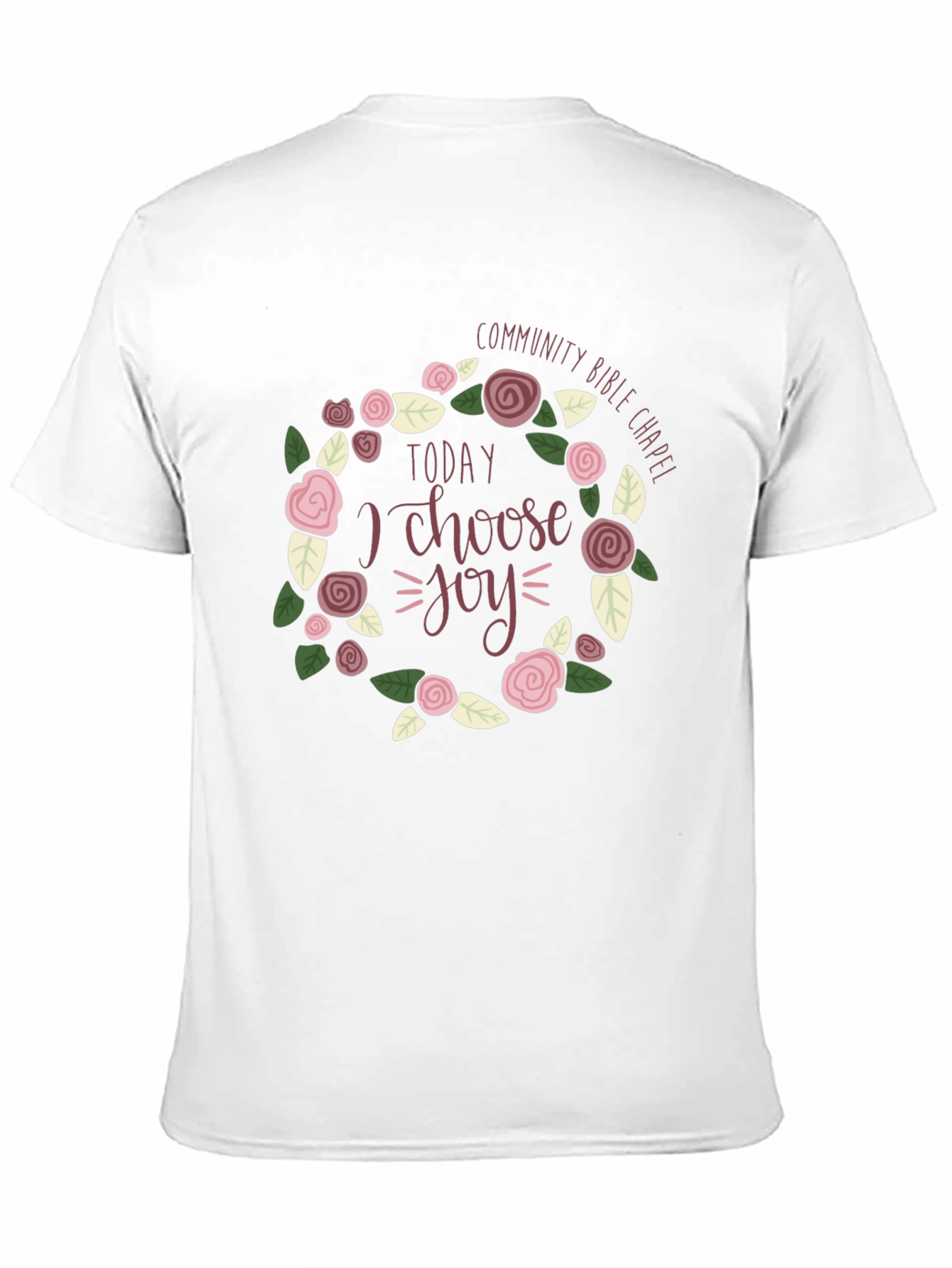Choose Joy Floral Graphic T-Shirt