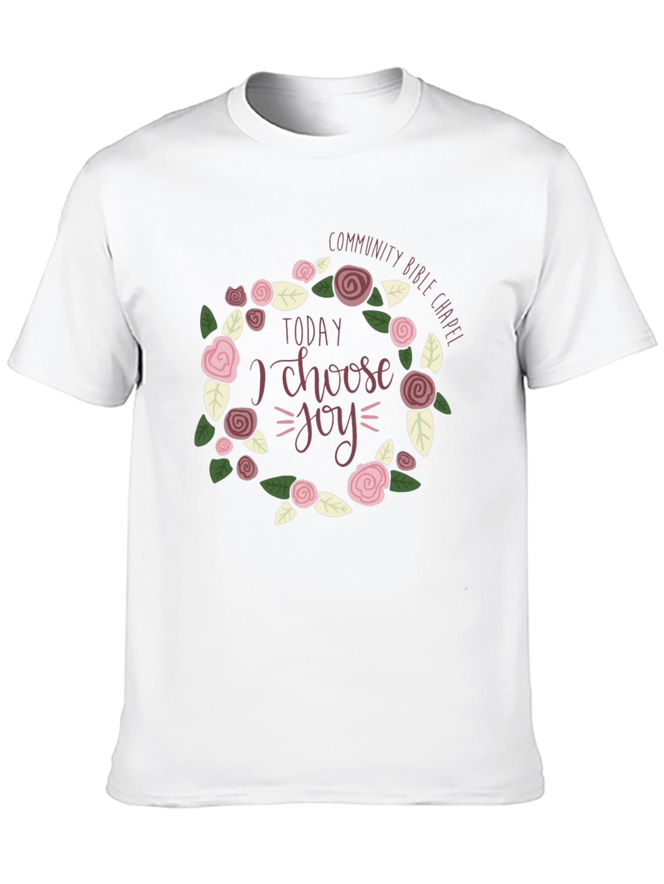 Choose Joy Floral Graphic T-Shirt